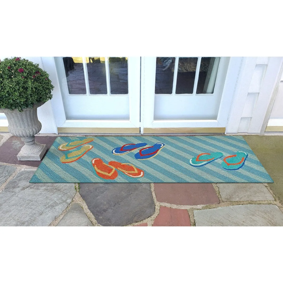 Liora Manne Frontporch Flip Flops Indoor/Outdoor Rug
