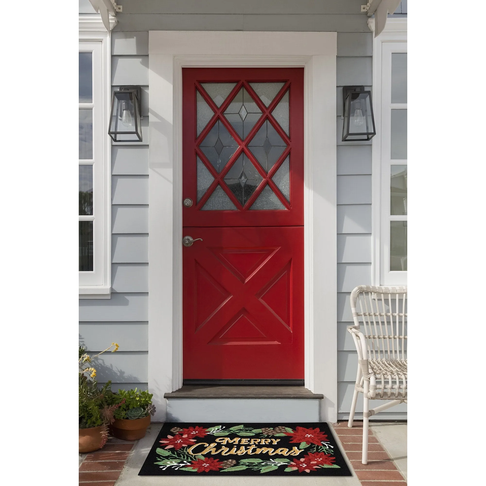 Liora Manne Frontporch Merry Christmas Indoor/Outdoor Area Rug