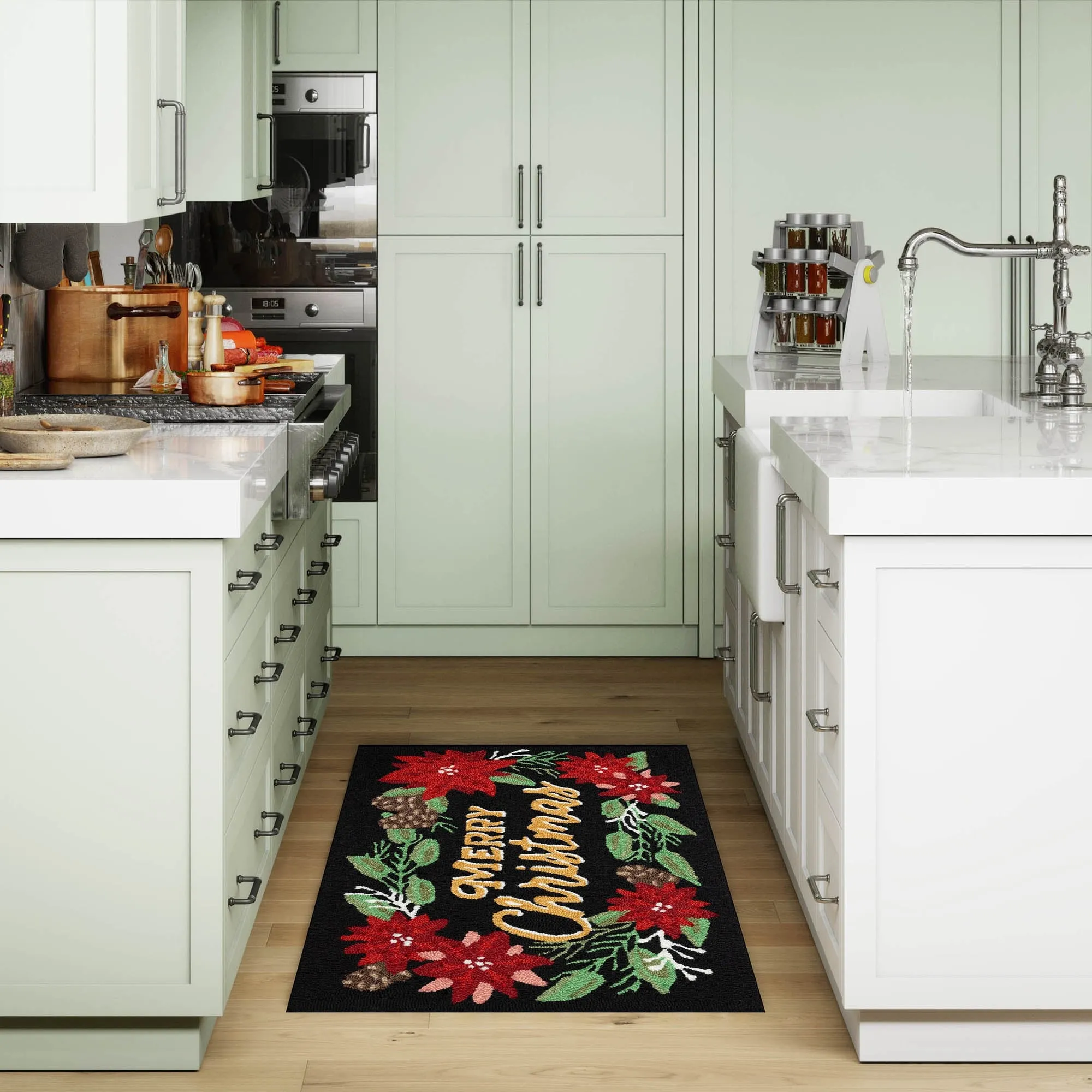 Liora Manne Frontporch Merry Christmas Indoor/Outdoor Area Rug