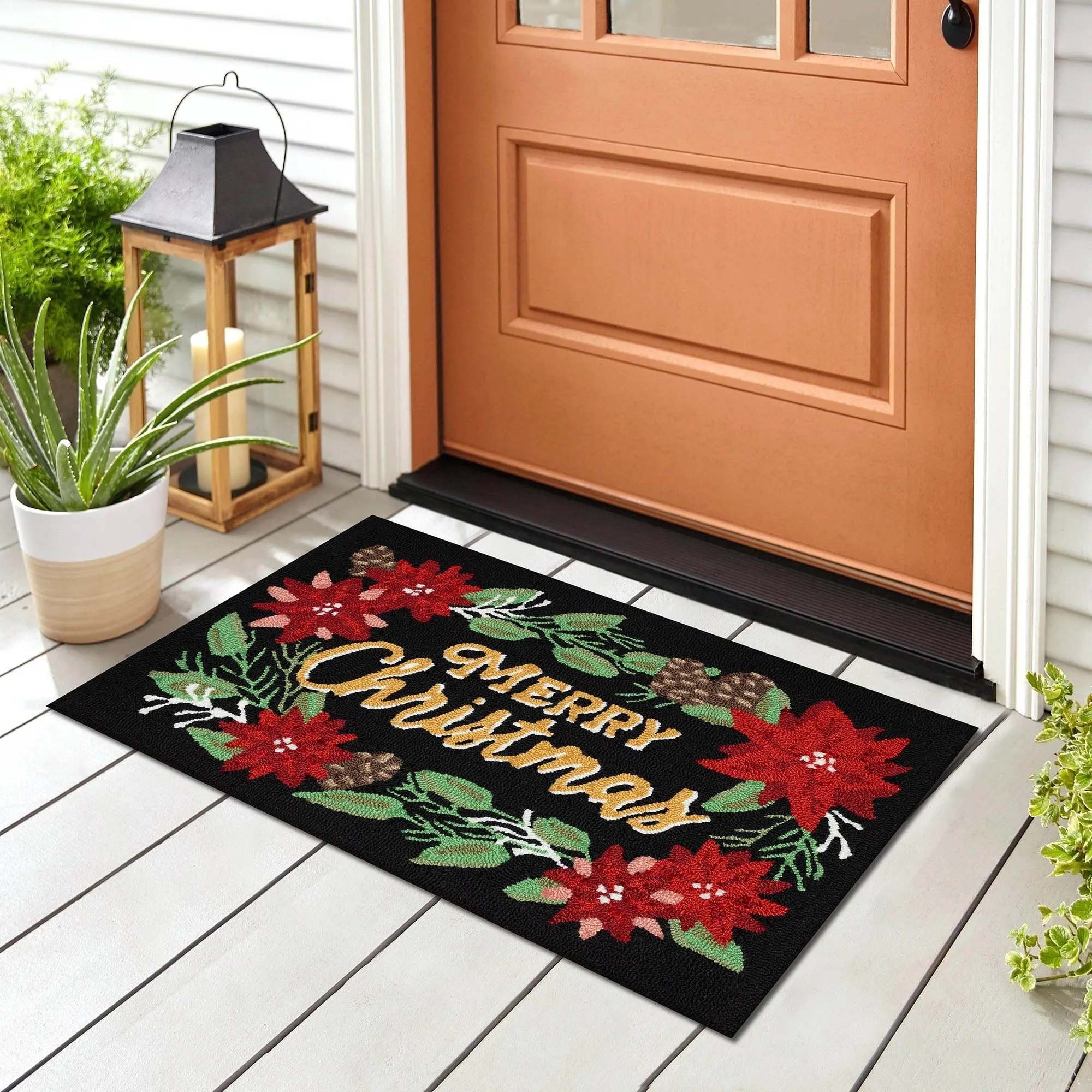 Liora Manne Frontporch Merry Christmas Indoor/Outdoor Area Rug