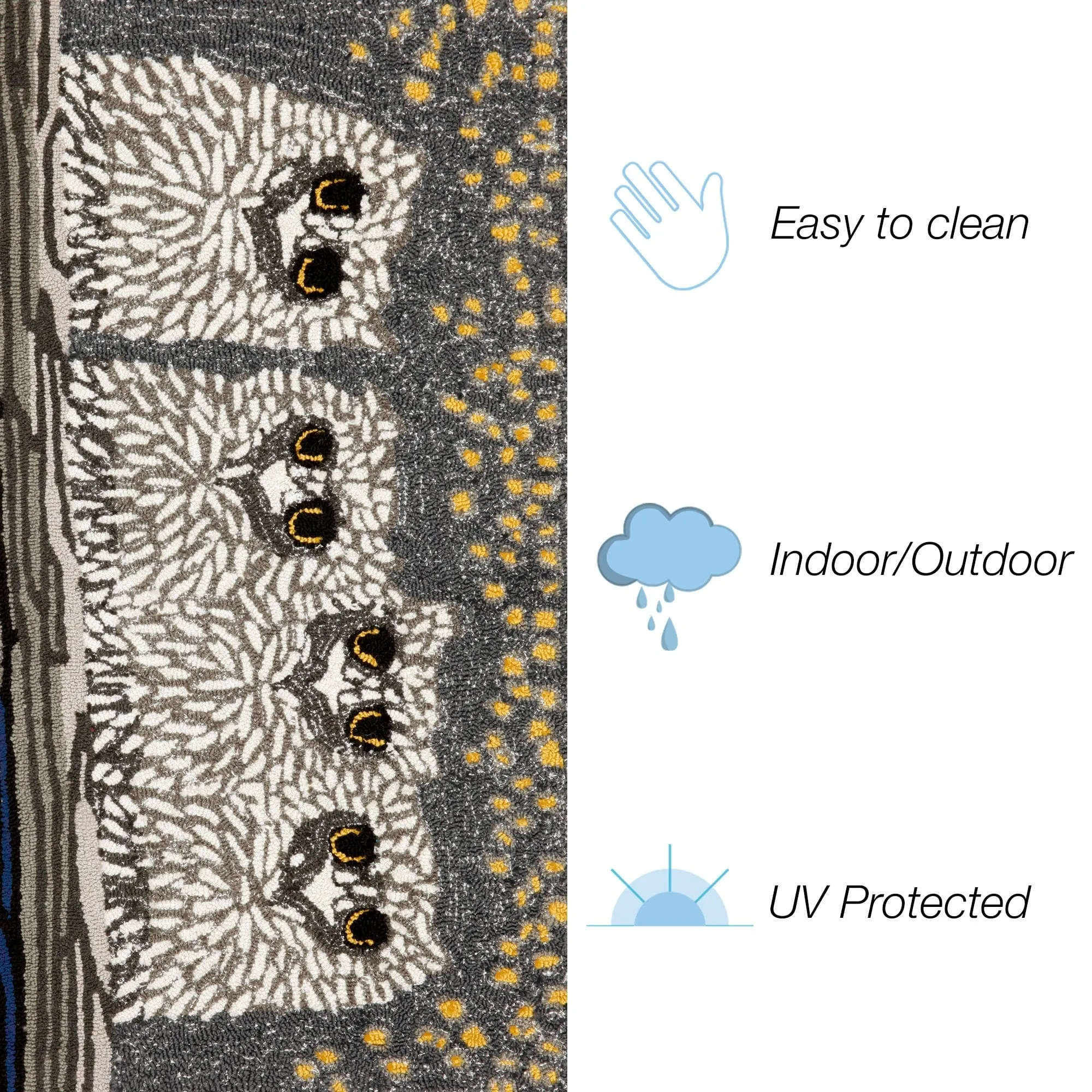 Liora Manne Frontporch Owls Indoor/Outdoor Rug