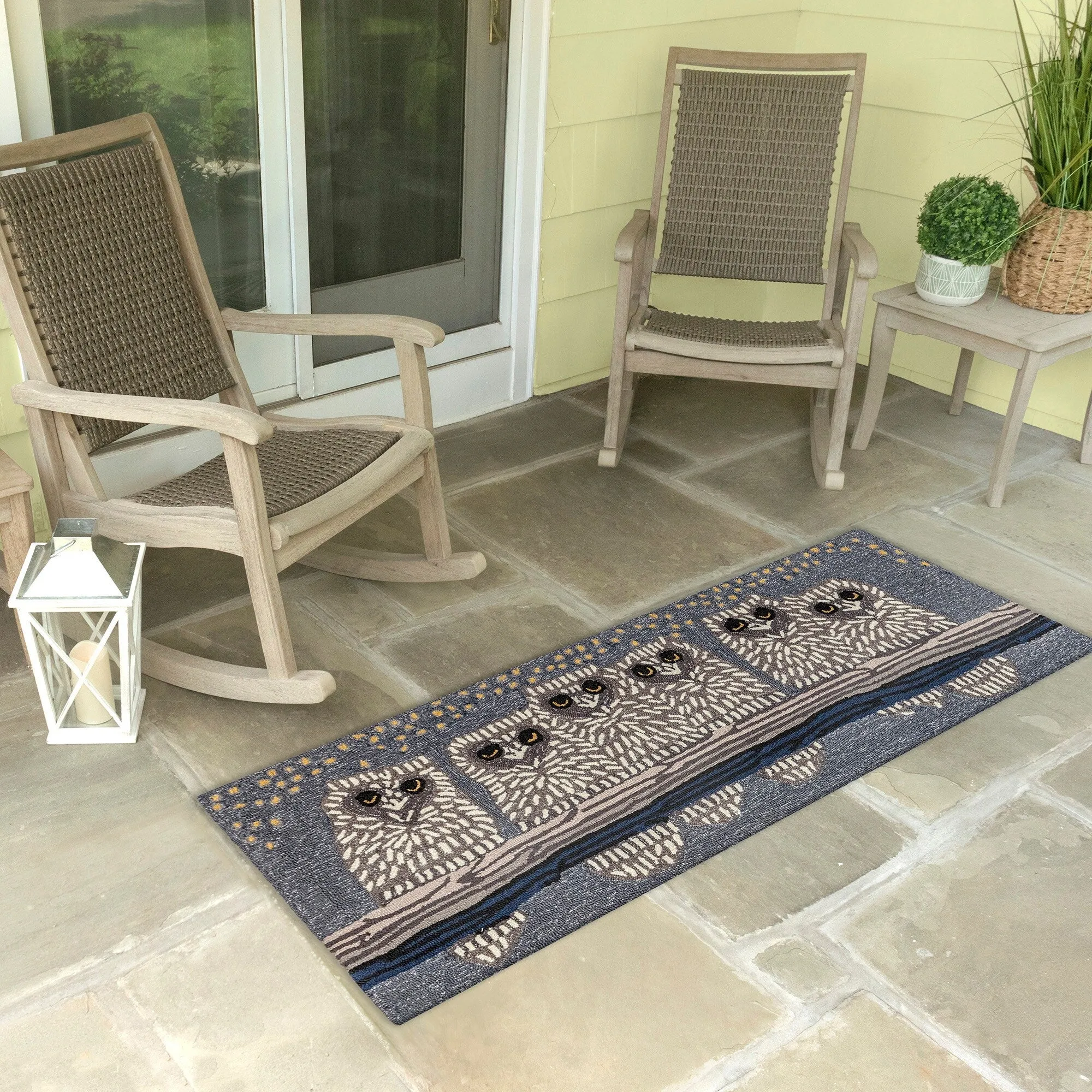 Liora Manne Frontporch Owls Indoor/Outdoor Rug