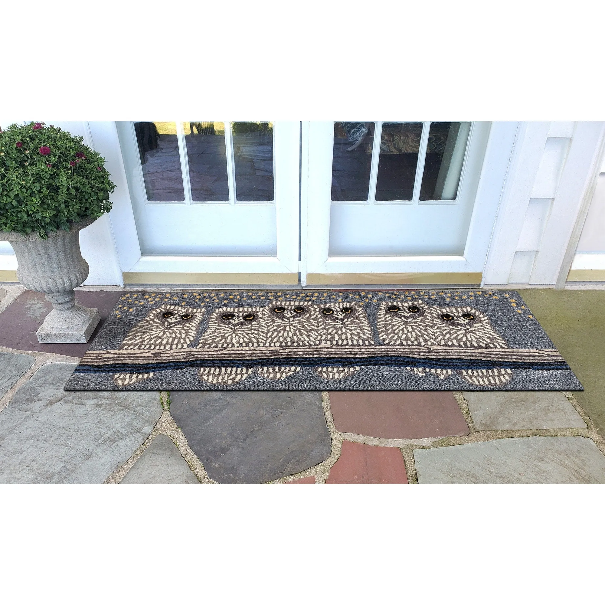 Liora Manne Frontporch Owls Indoor/Outdoor Rug