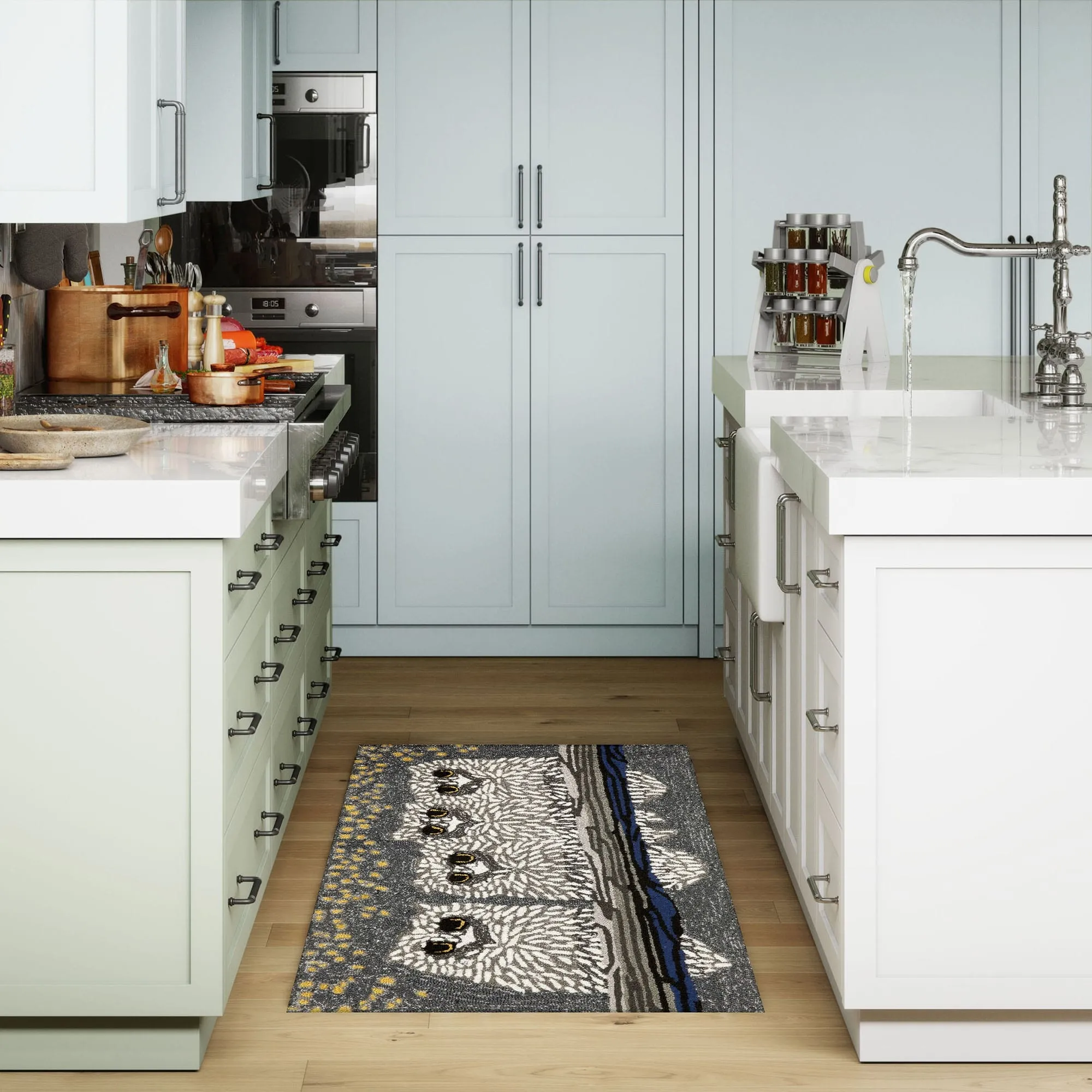 Liora Manne Frontporch Owls Indoor/Outdoor Rug