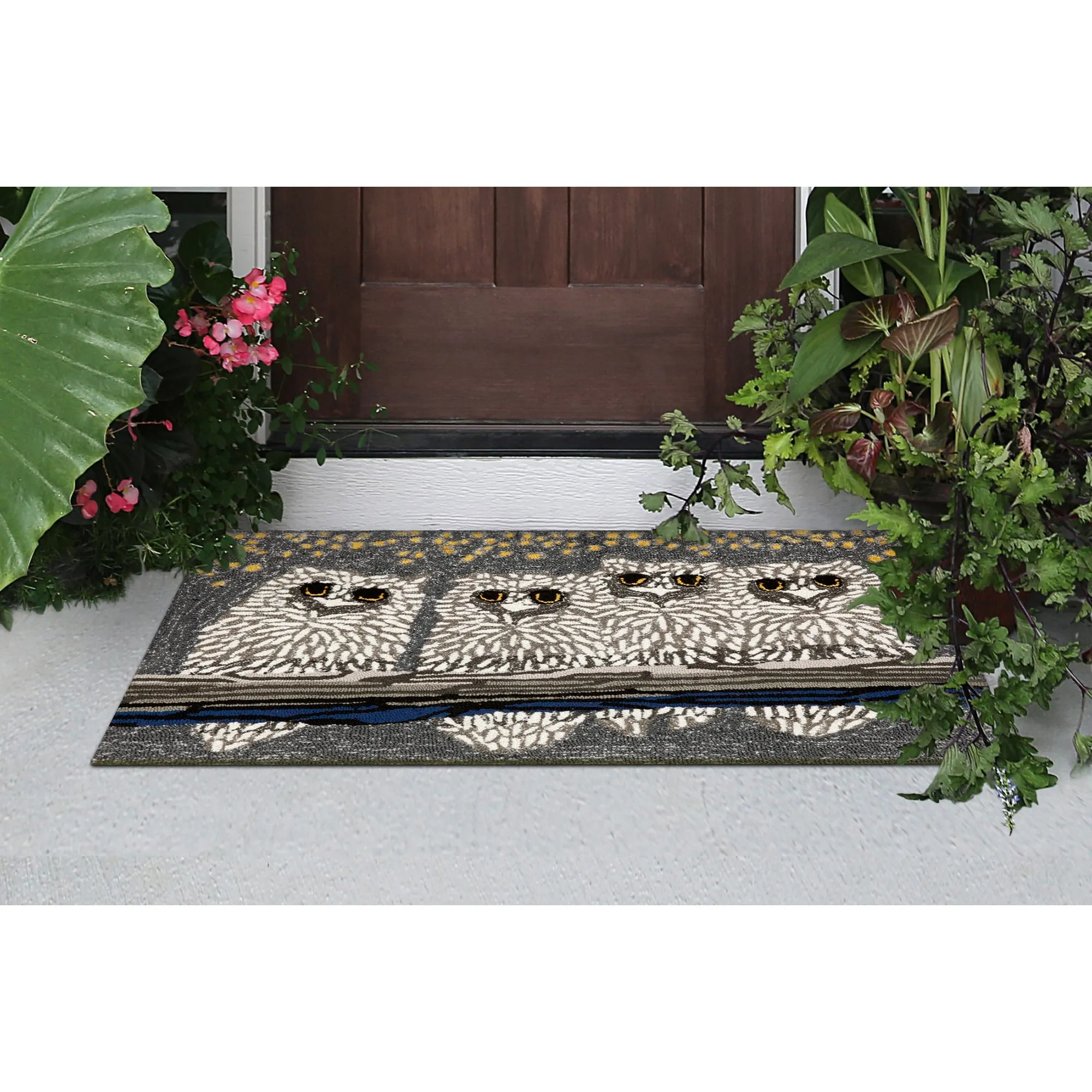 Liora Manne Frontporch Owls Indoor/Outdoor Rug