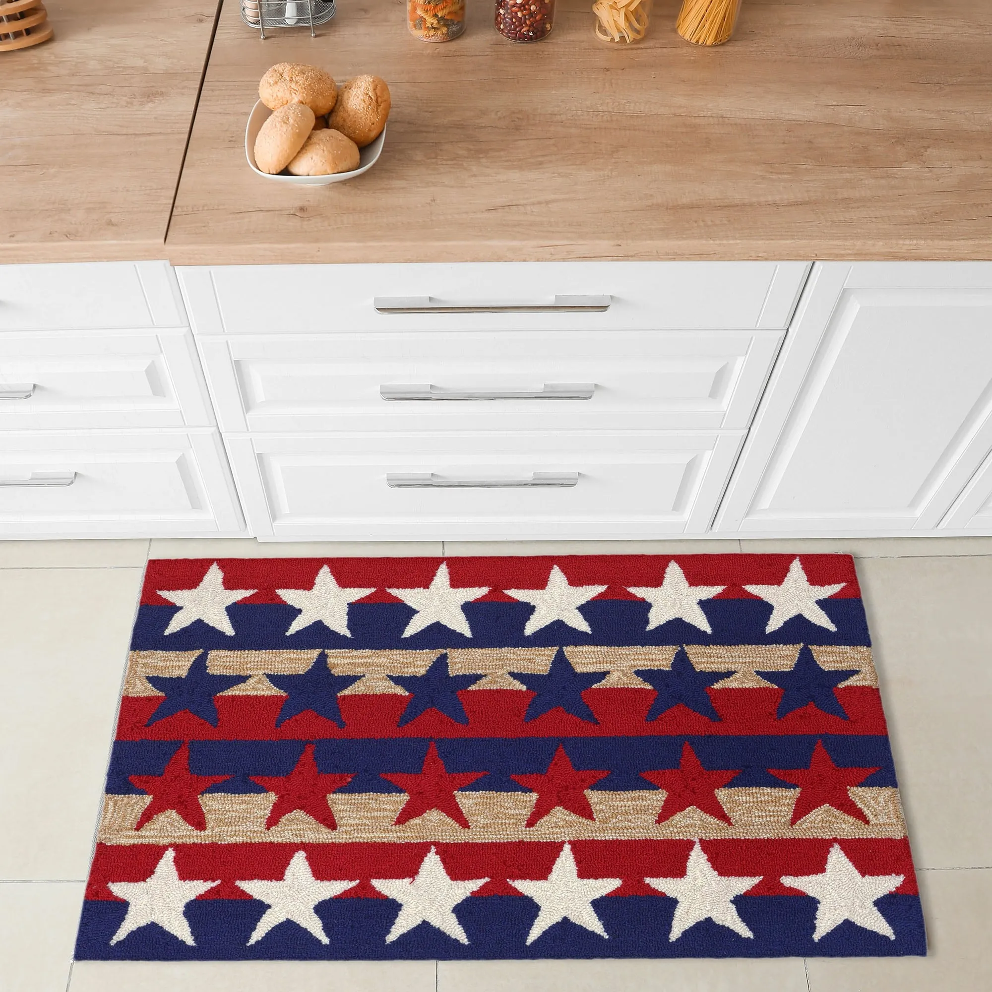 Liora Manne Frontporch Stars & Stripes Indoor/Outdoor Rug