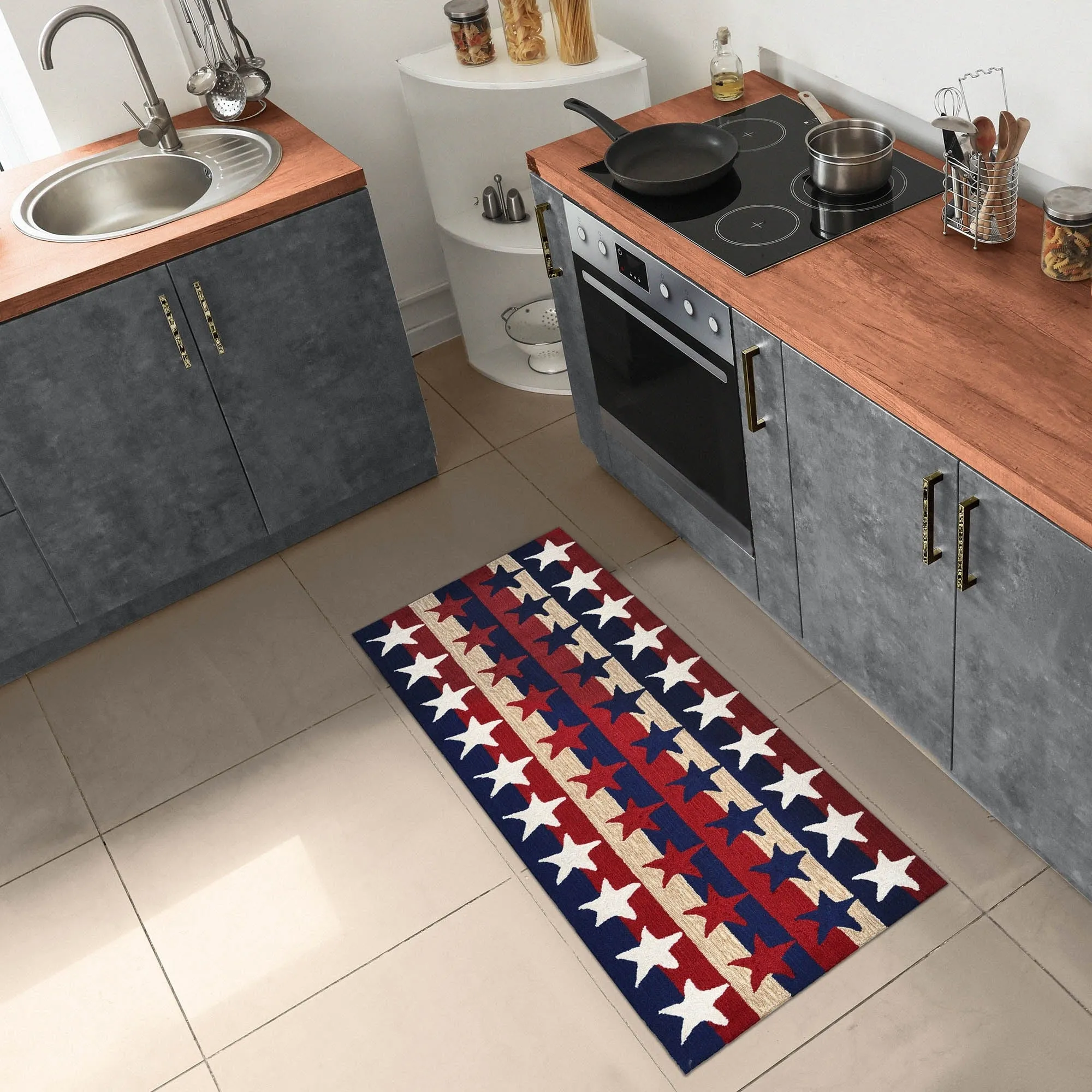 Liora Manne Frontporch Stars & Stripes Indoor/Outdoor Rug