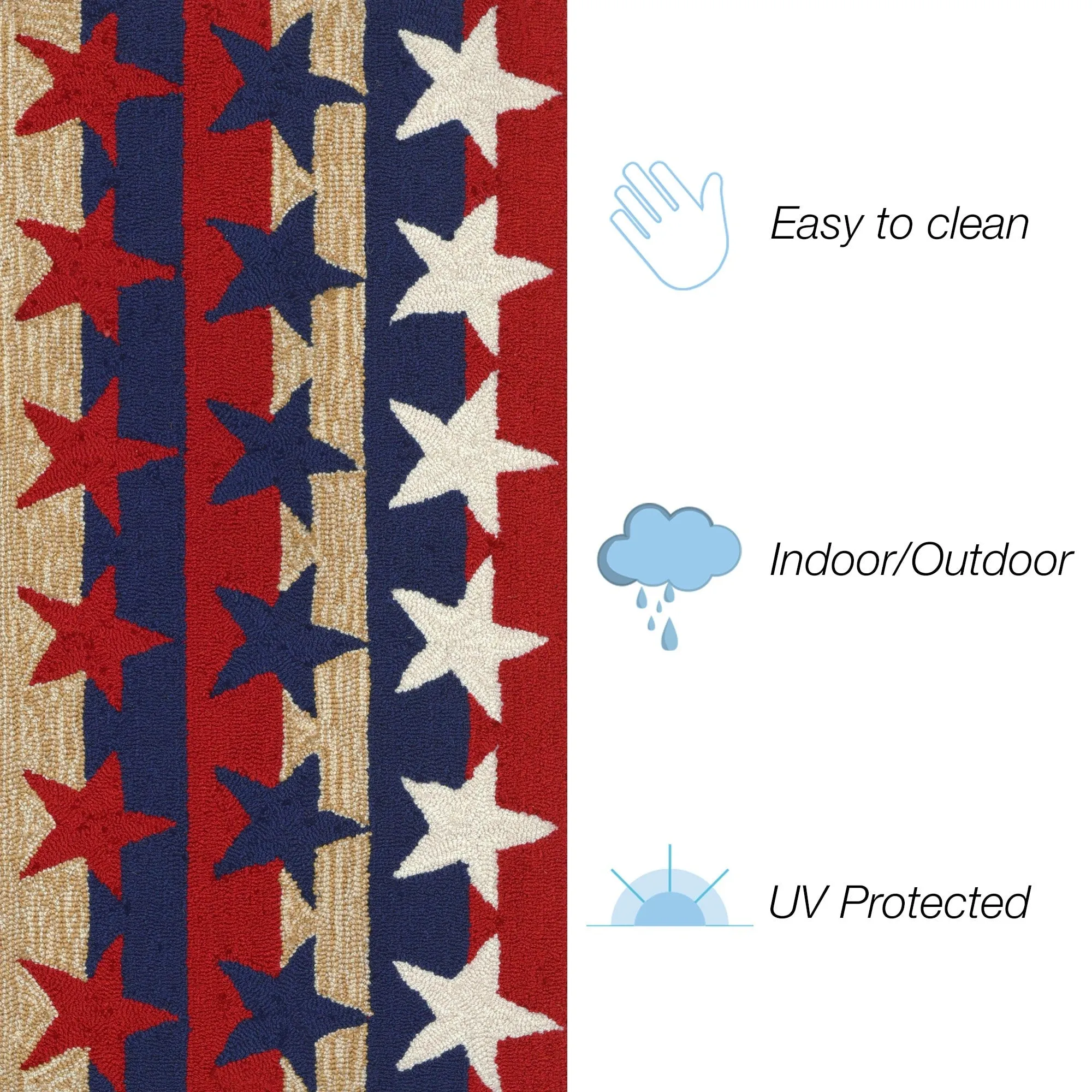 Liora Manne Frontporch Stars & Stripes Indoor/Outdoor Rug