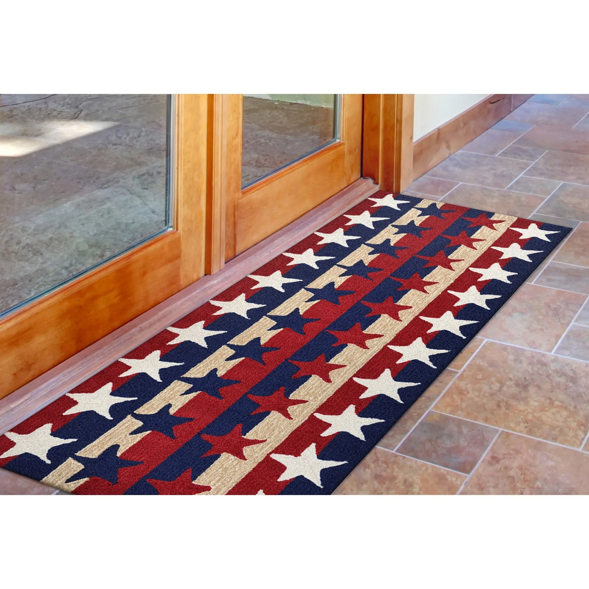 Liora Manne Frontporch Stars & Stripes Indoor/Outdoor Rug
