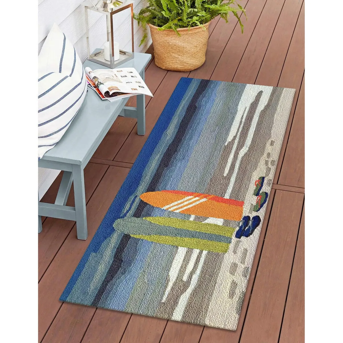 Liora Manne Frontporch Surf Break Indoor/Outdoor Area Rug