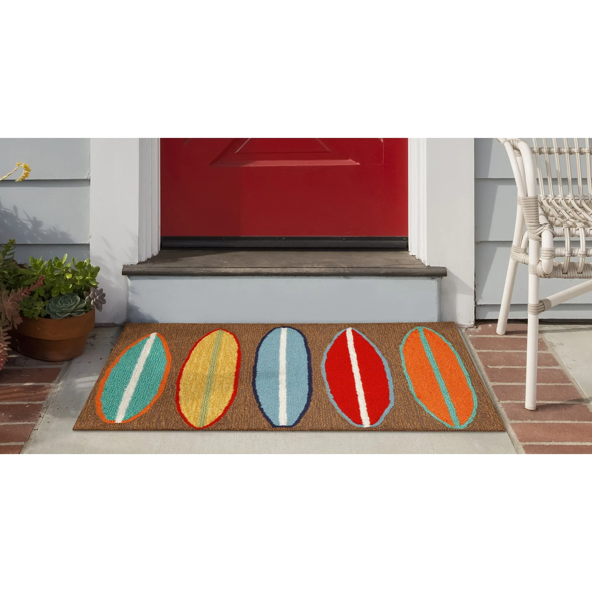 Liora Manne Frontporch Surfboards Indoor/Outdoor Rug