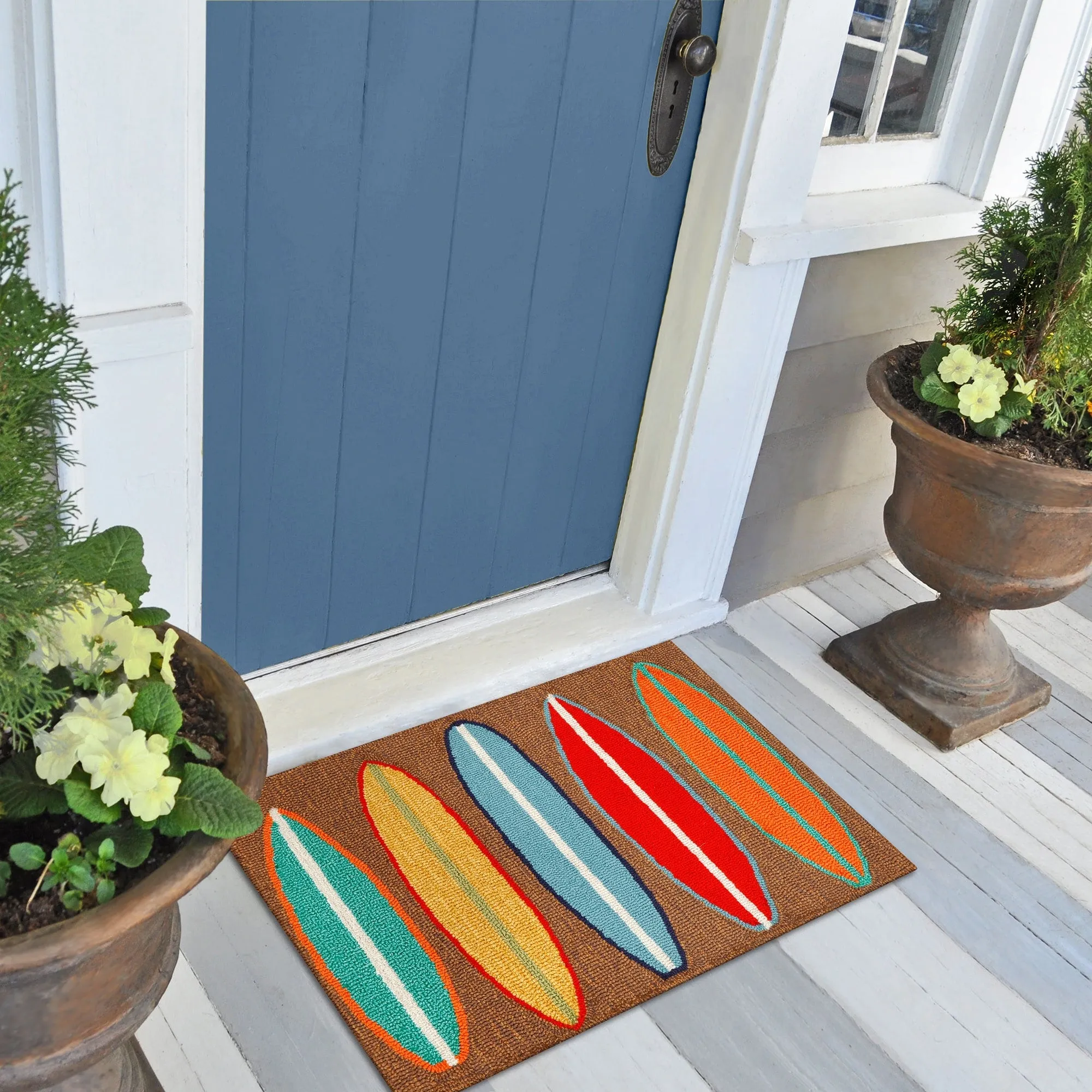 Liora Manne Frontporch Surfboards Indoor/Outdoor Rug