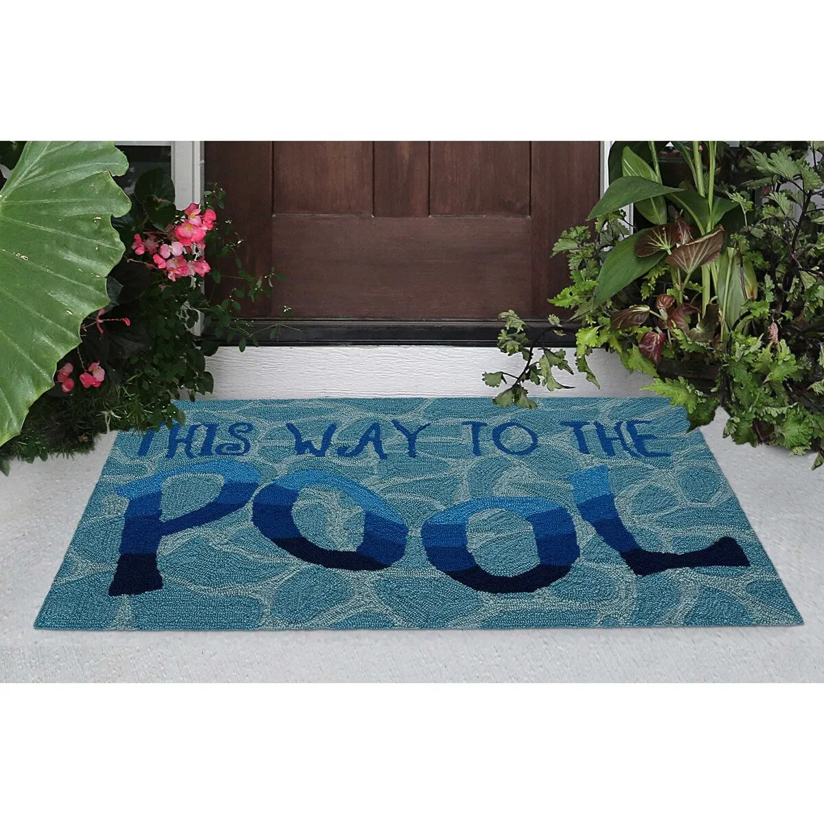 Liora Manne Frontporch This Way To The Pool Indoor/Outdoor Rug