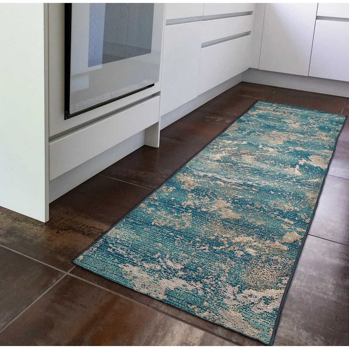 Liora Manne Marina Stormy Sea Abstract Indoor/ Outdoor Area Rug