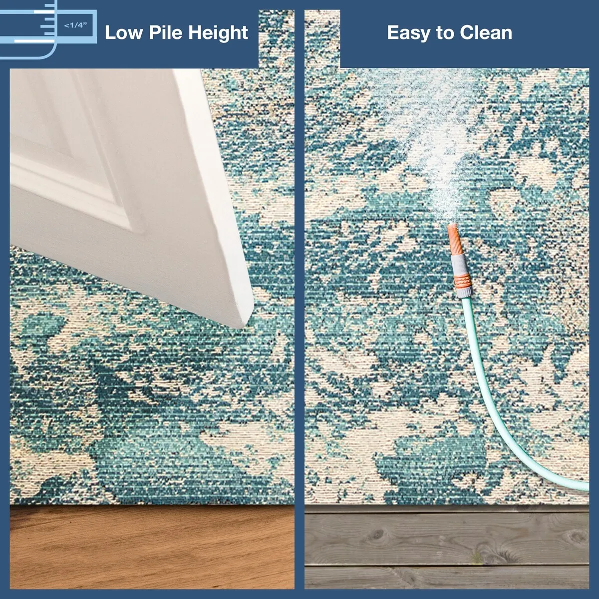 Liora Manne Marina Stormy Sea Abstract Indoor/ Outdoor Area Rug