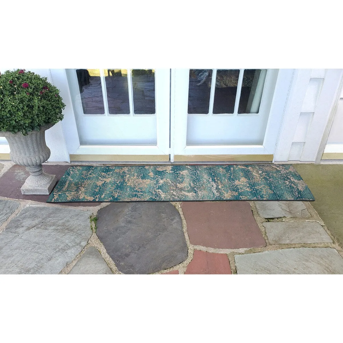 Liora Manne Marina Stormy Sea Abstract Indoor/ Outdoor Area Rug