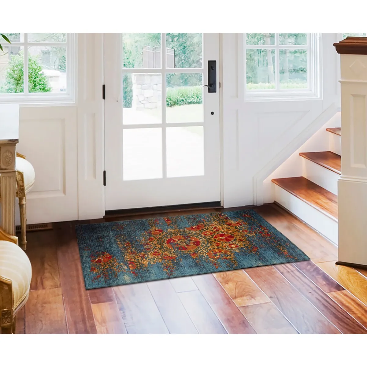 Liora Manne Marina Suzanie Indoor/Outdoor Rug Blue