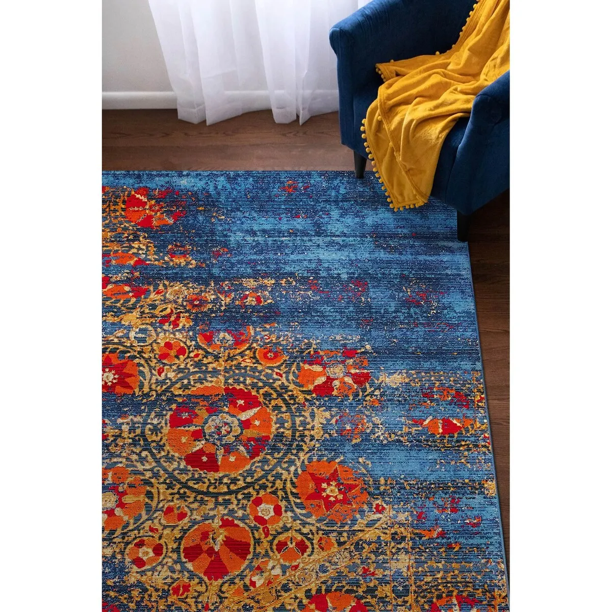 Liora Manne Marina Suzanie Indoor/Outdoor Rug Blue