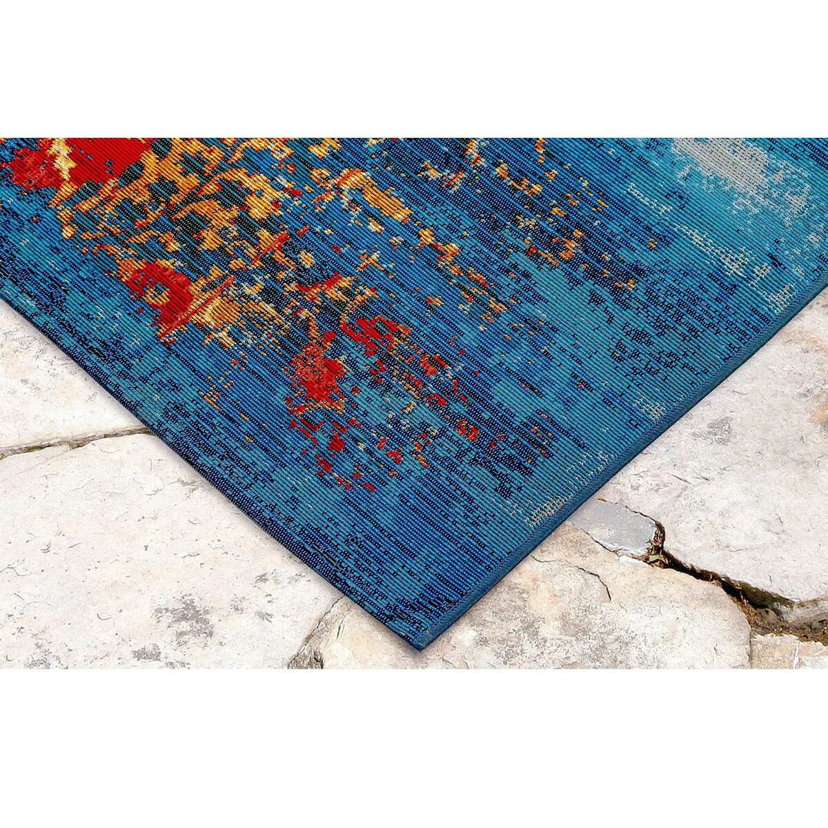 Liora Manne Marina Suzanie Indoor/Outdoor Rug Blue