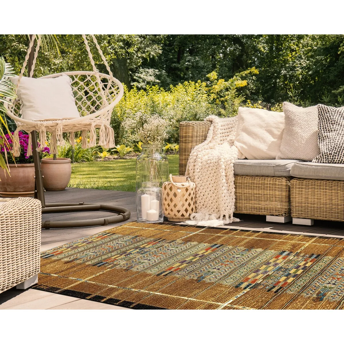 Liora Manne Marina Tribal Stripe Indoor/Outdoor Rug