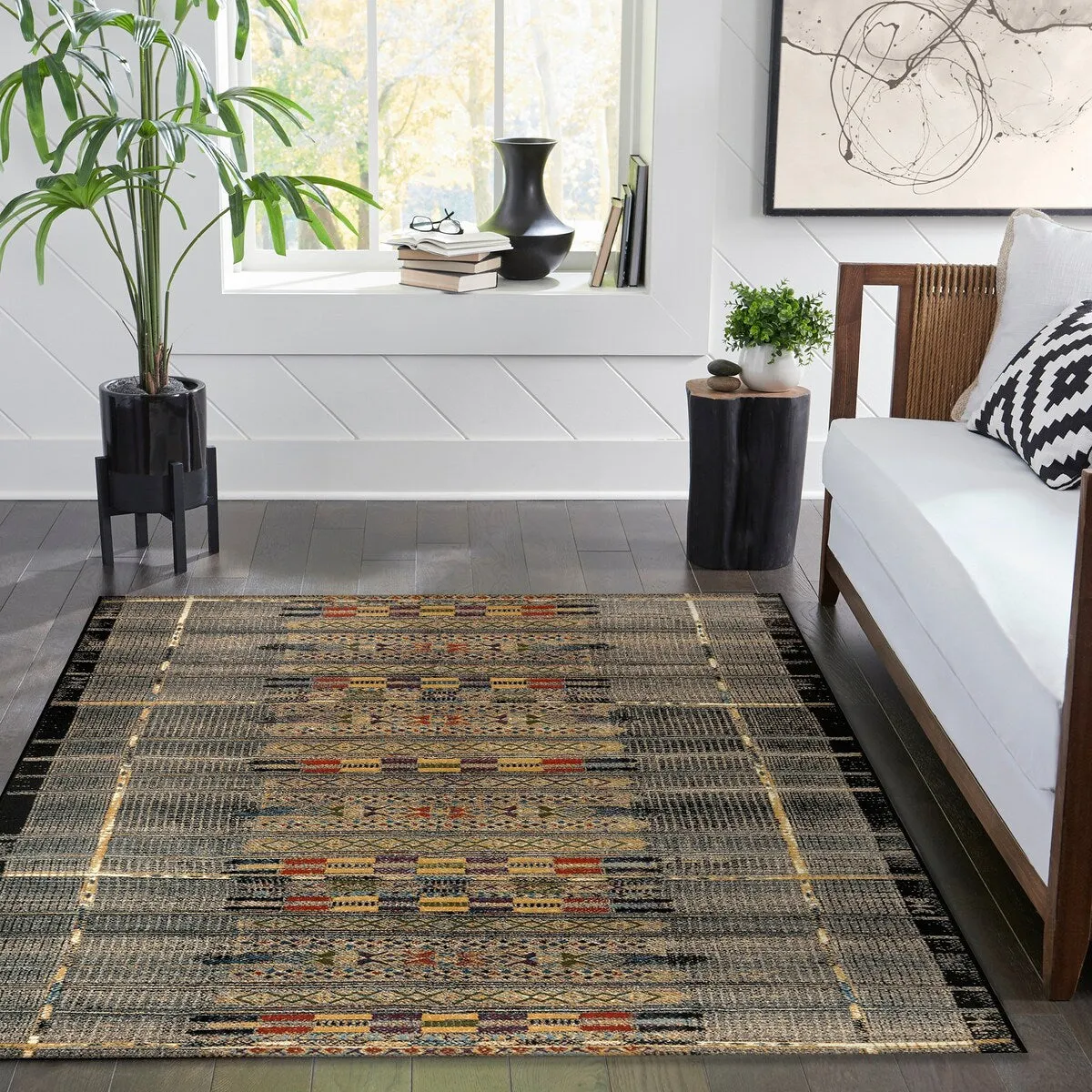 Liora Manne Marina Tribal Stripe Indoor/Outdoor Rug