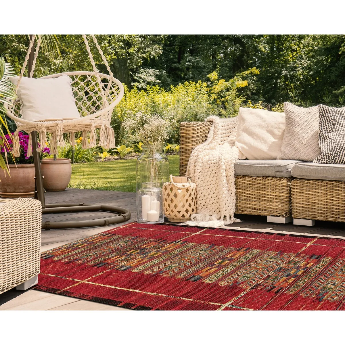 Liora Manne Marina Tribal Stripe Indoor/Outdoor Rug