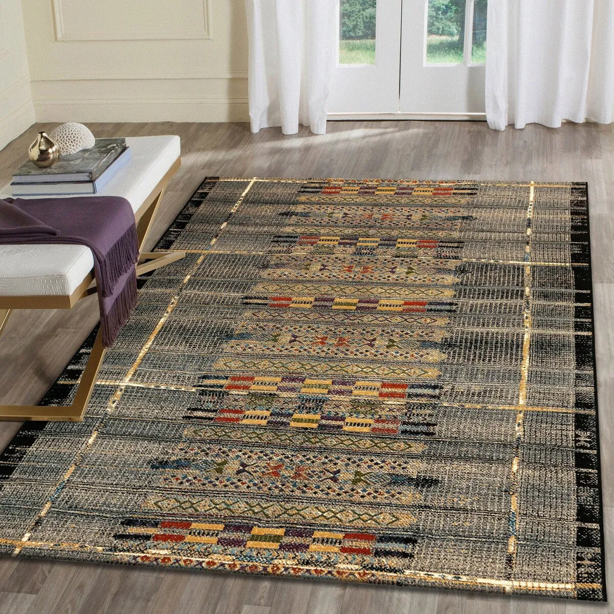 Liora Manne Marina Tribal Stripe Indoor/Outdoor Rug