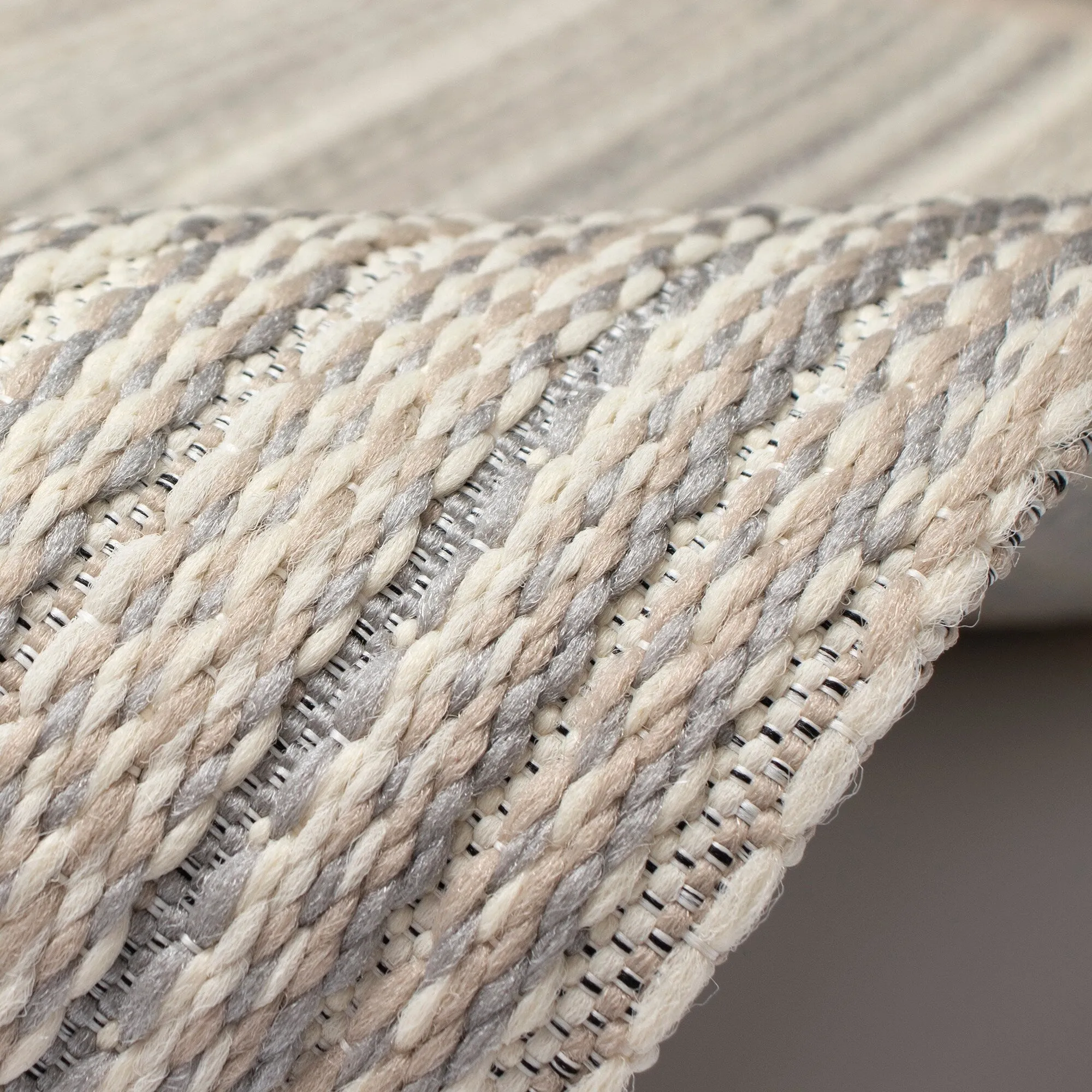 Liora Manne Miranda Tweed Stripe Indoor/Outdoor Rug