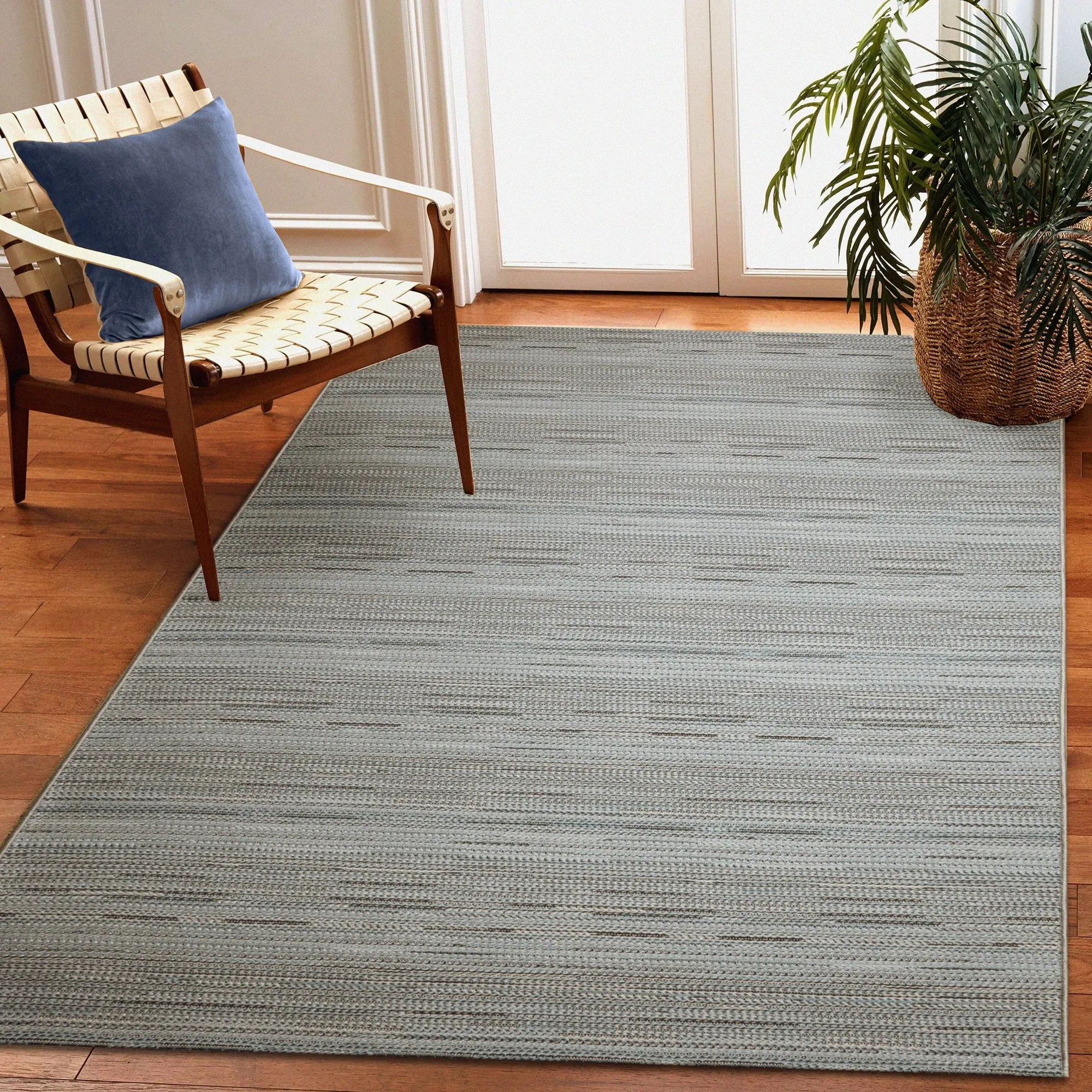 Liora Manne Miranda Tweed Stripe Indoor/Outdoor Rug