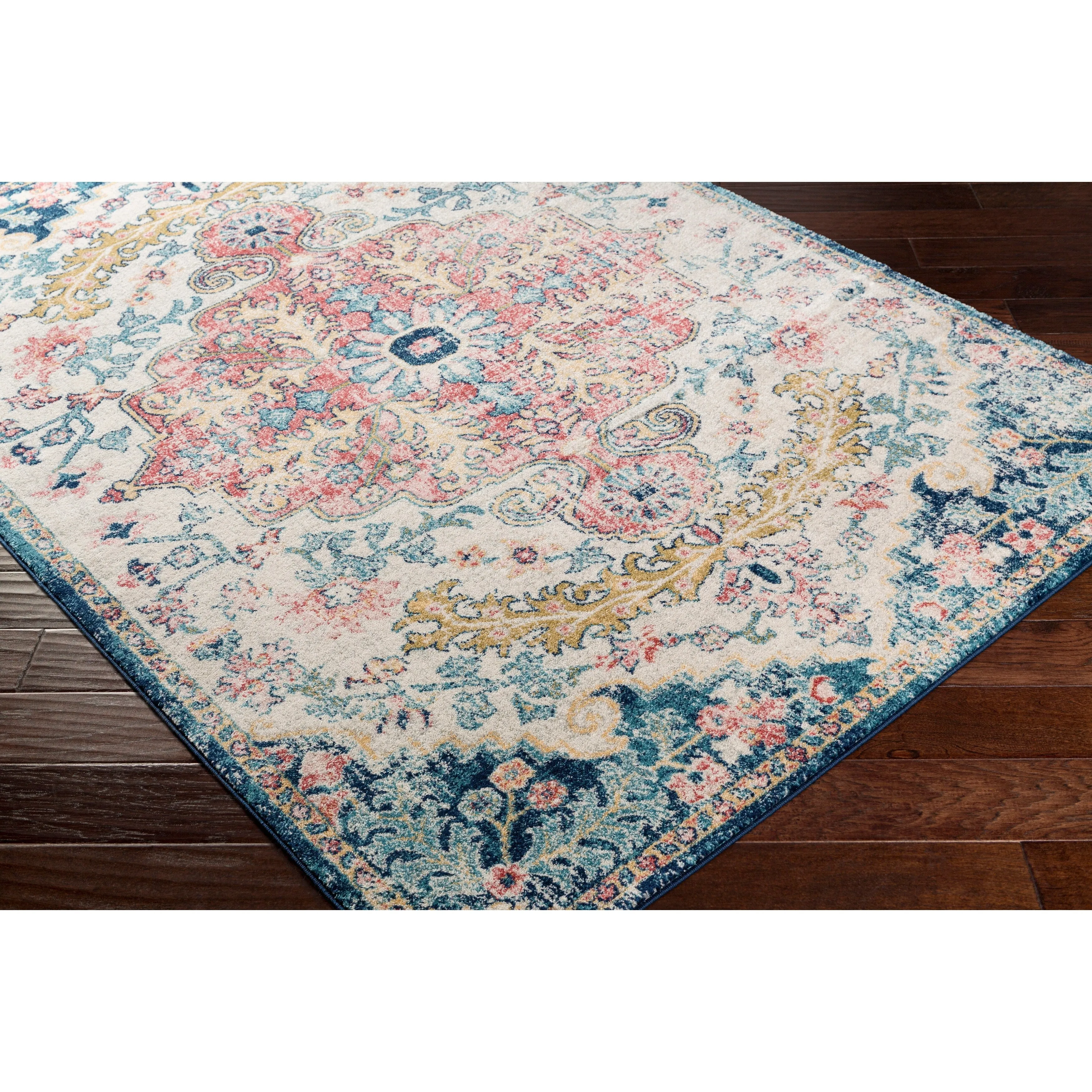 Livabliss Addie Boho Persian Medallion Area Rug