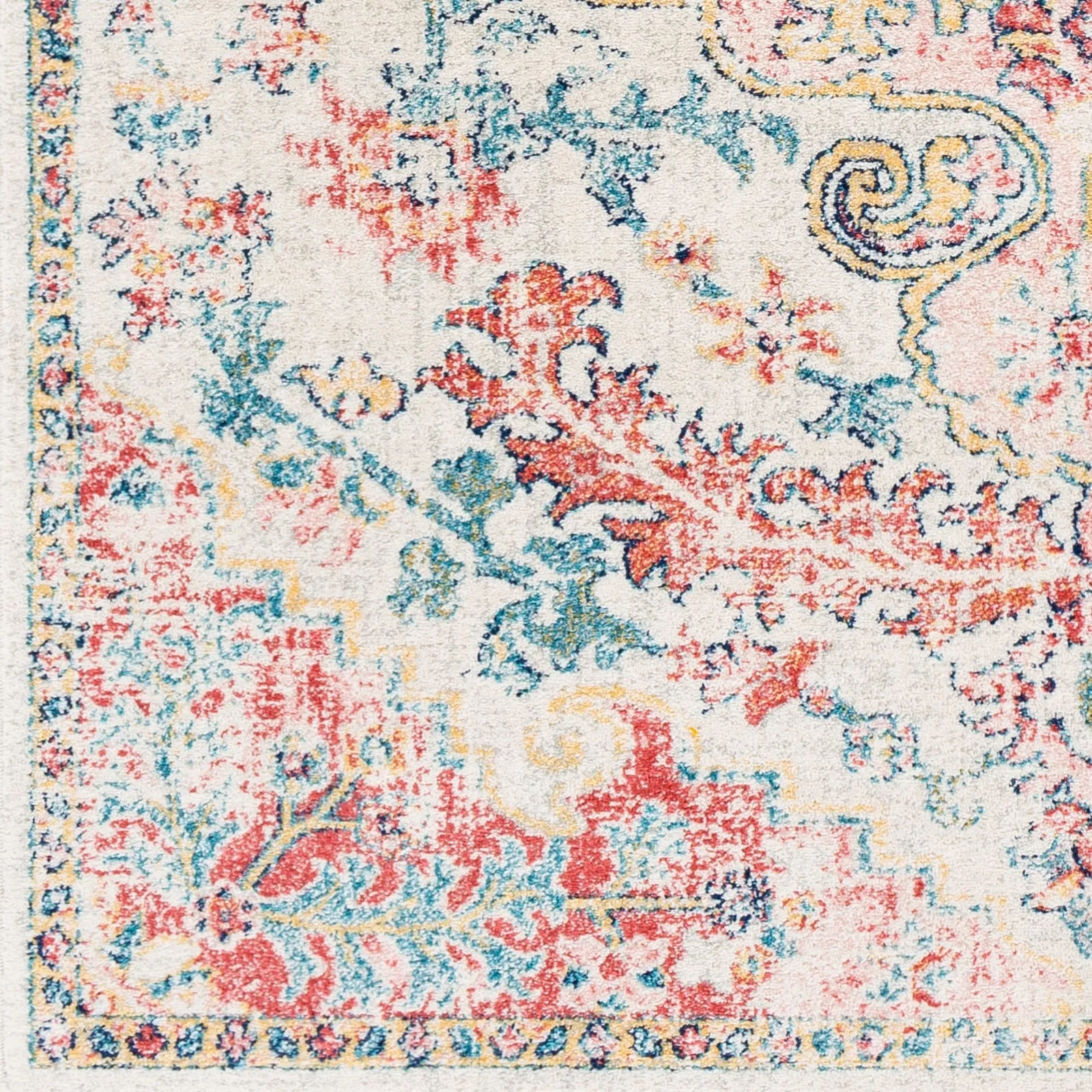 Livabliss Addie Boho Persian Medallion Area Rug