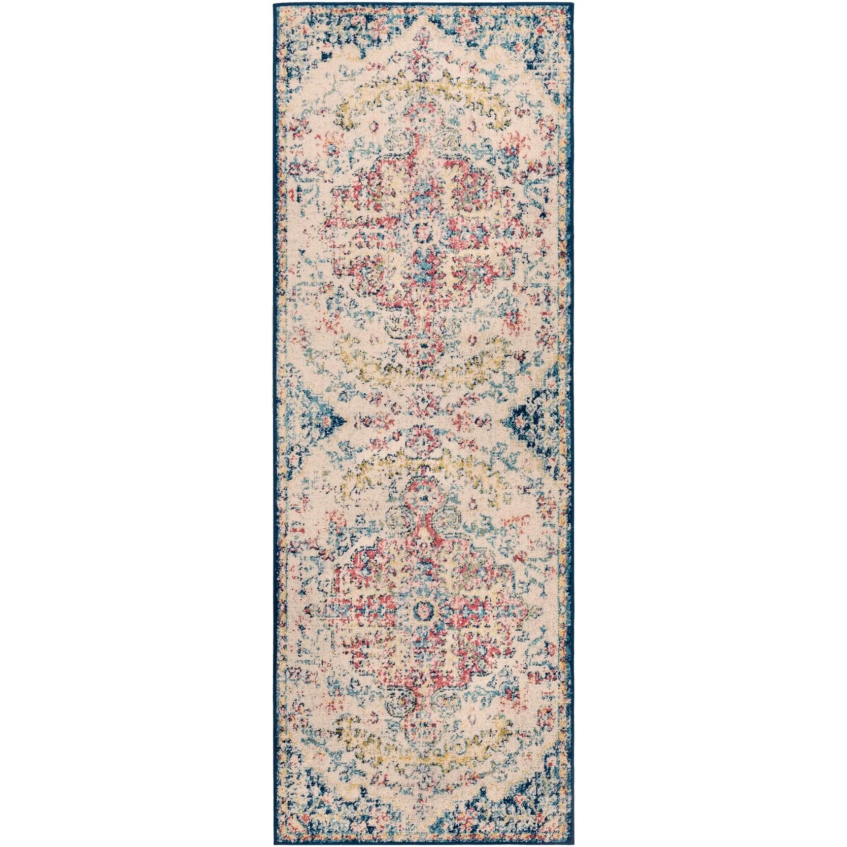 Livabliss Addie Boho Persian Medallion Area Rug