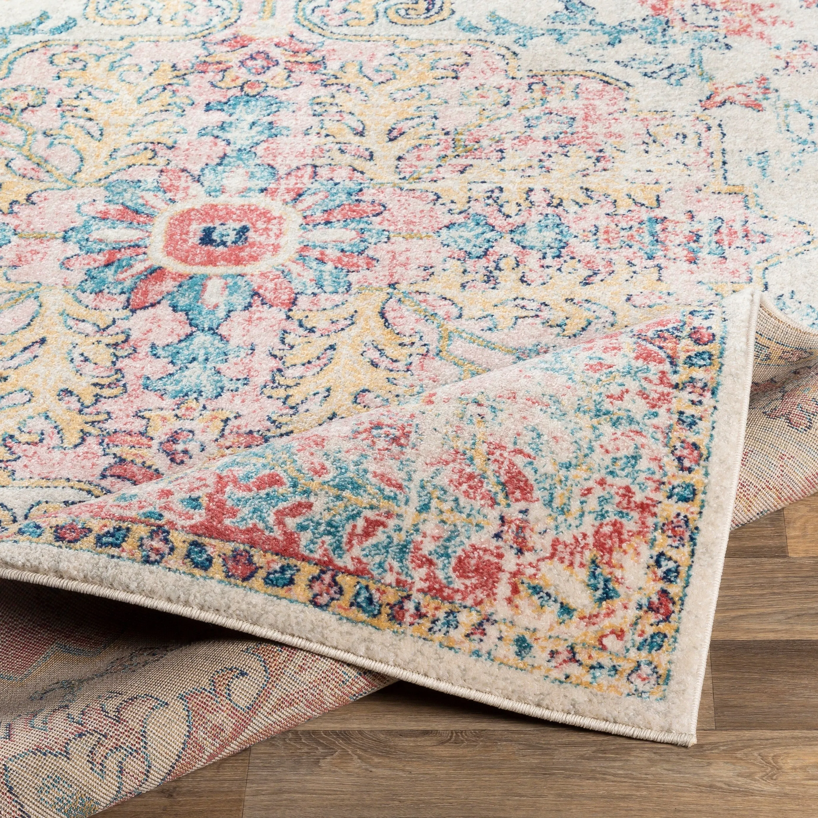 Livabliss Addie Boho Persian Medallion Area Rug