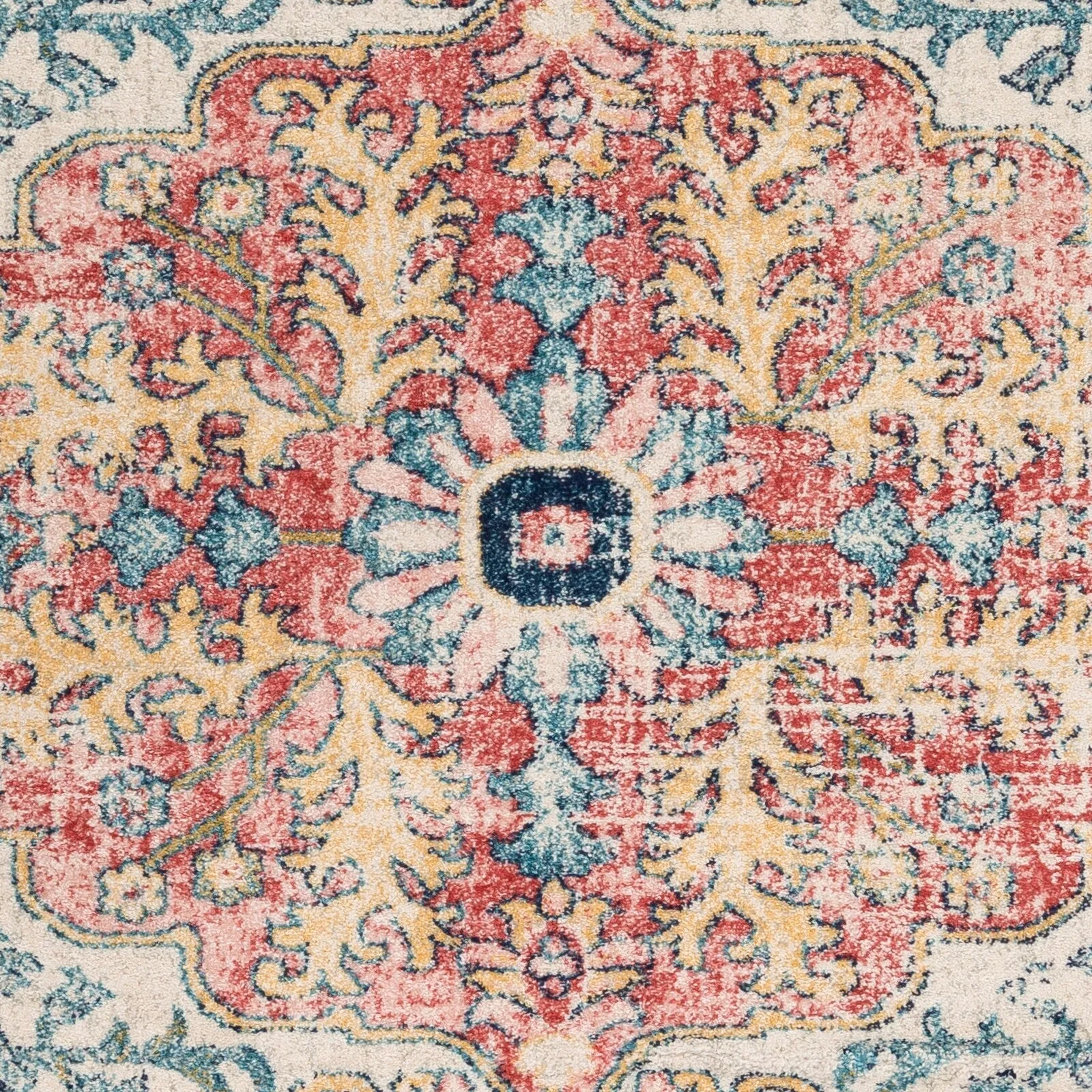 Livabliss Addie Boho Persian Medallion Area Rug