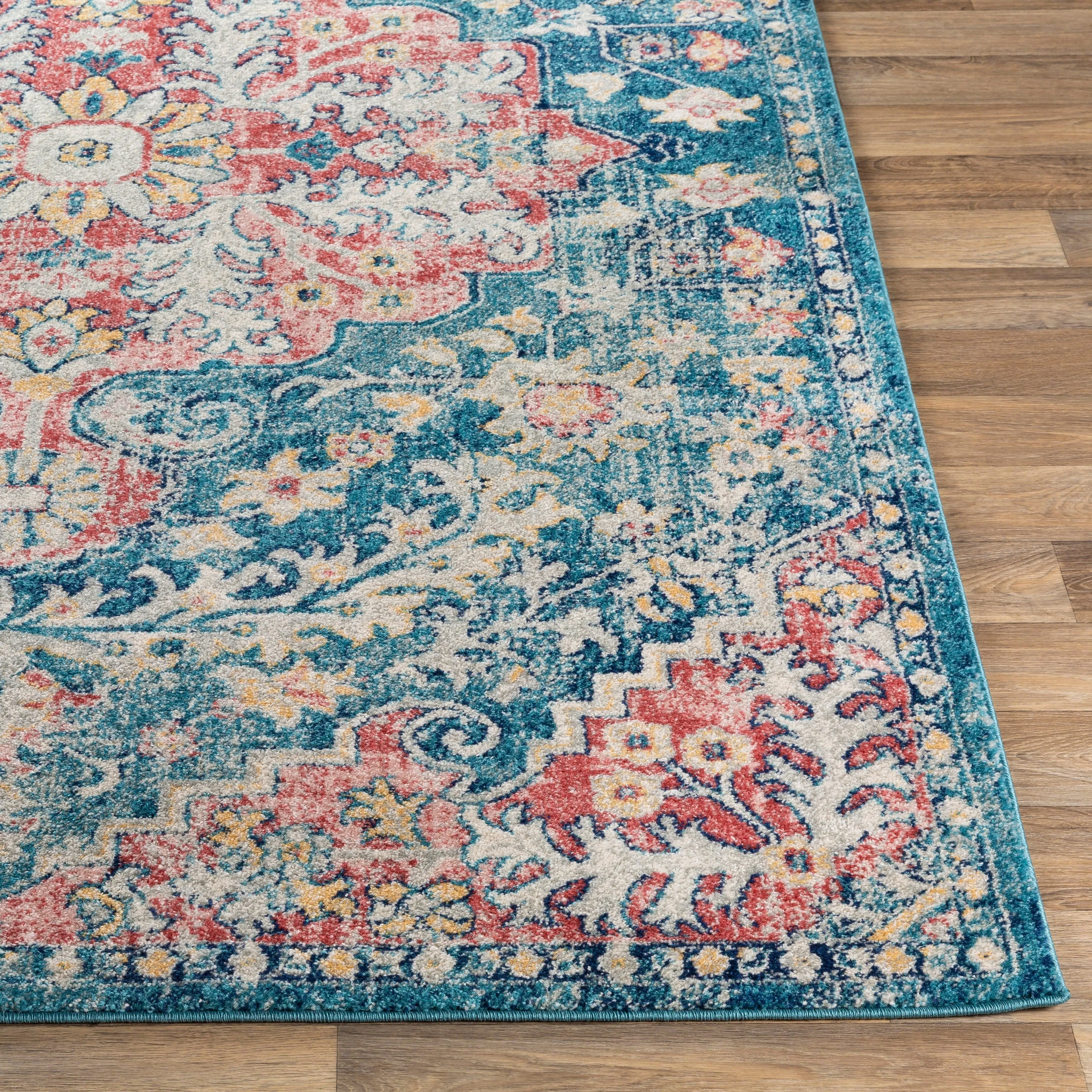 Livabliss Addie Boho Persian Medallion Area Rug