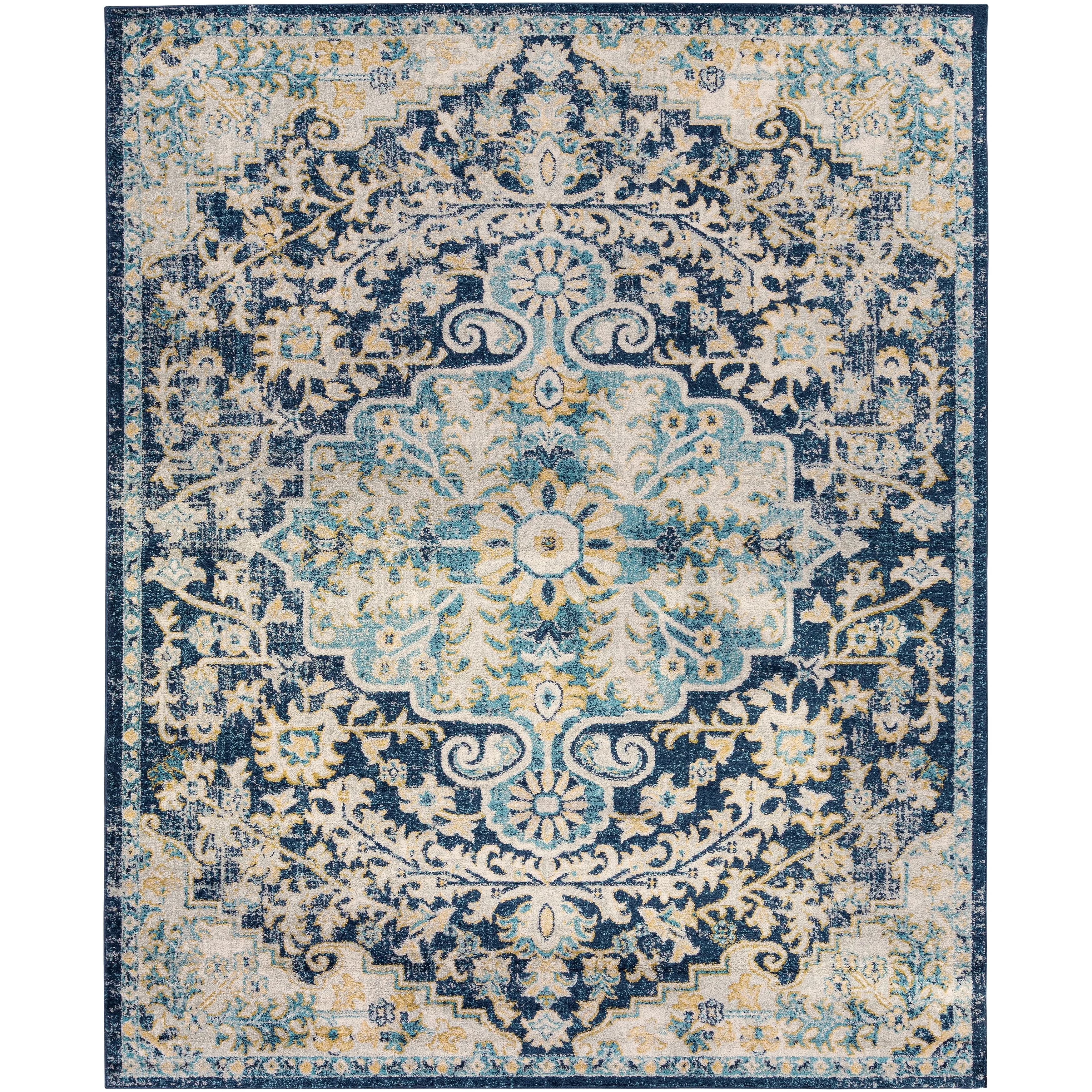 Livabliss Addie Boho Persian Medallion Area Rug