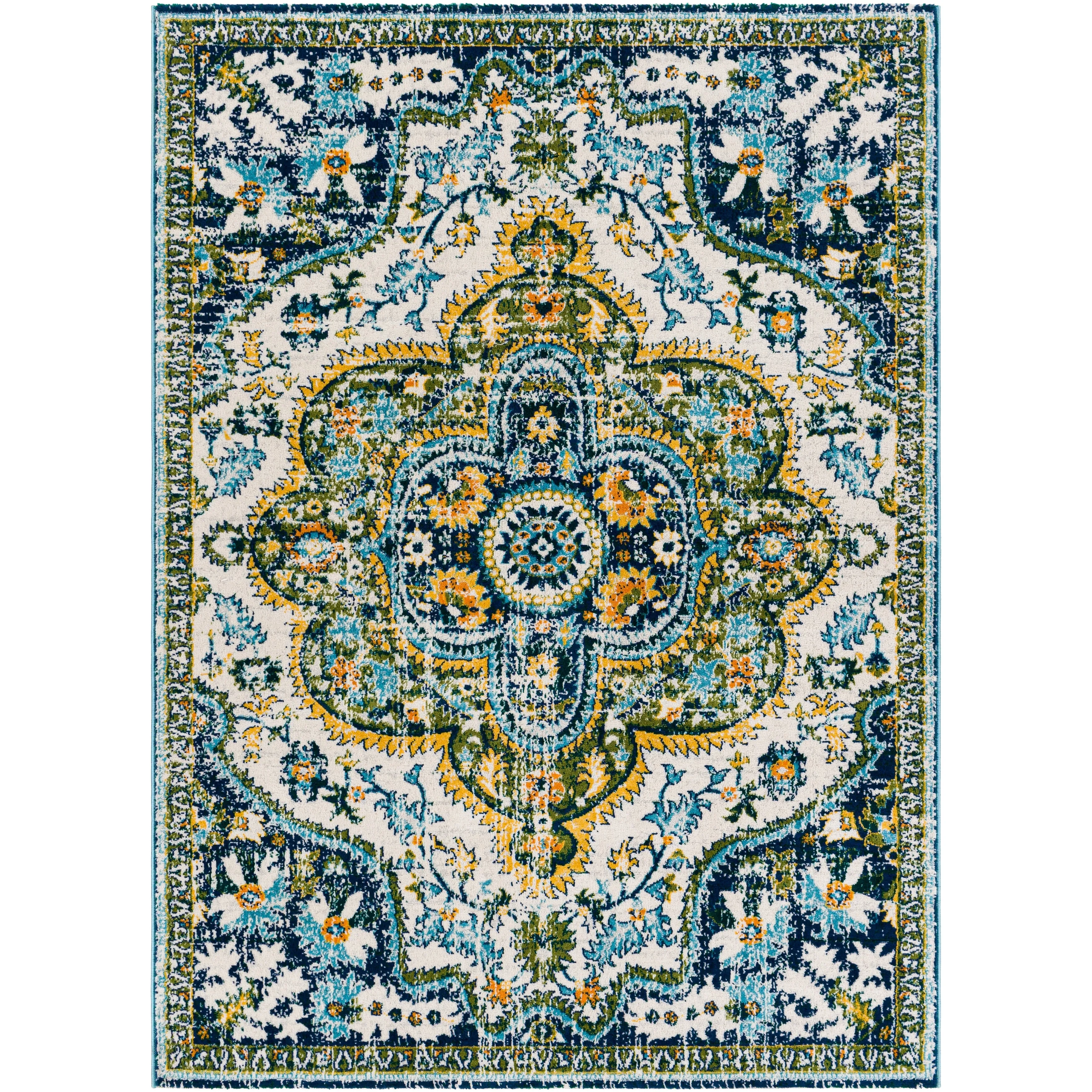 Livabliss Anu Vibrant Boho Medallion Area Rug