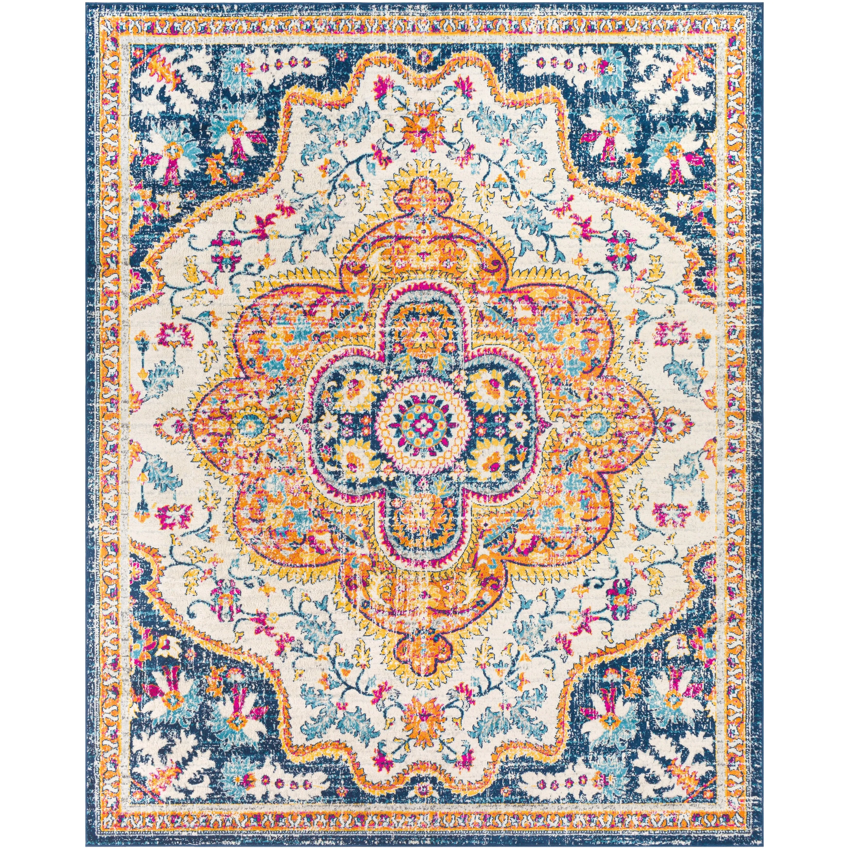 Livabliss Anu Vibrant Boho Medallion Area Rug