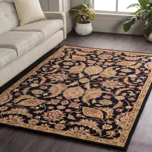Livabliss Arabath Hand-Tufted Floral Wool Rug - 2' x 3'