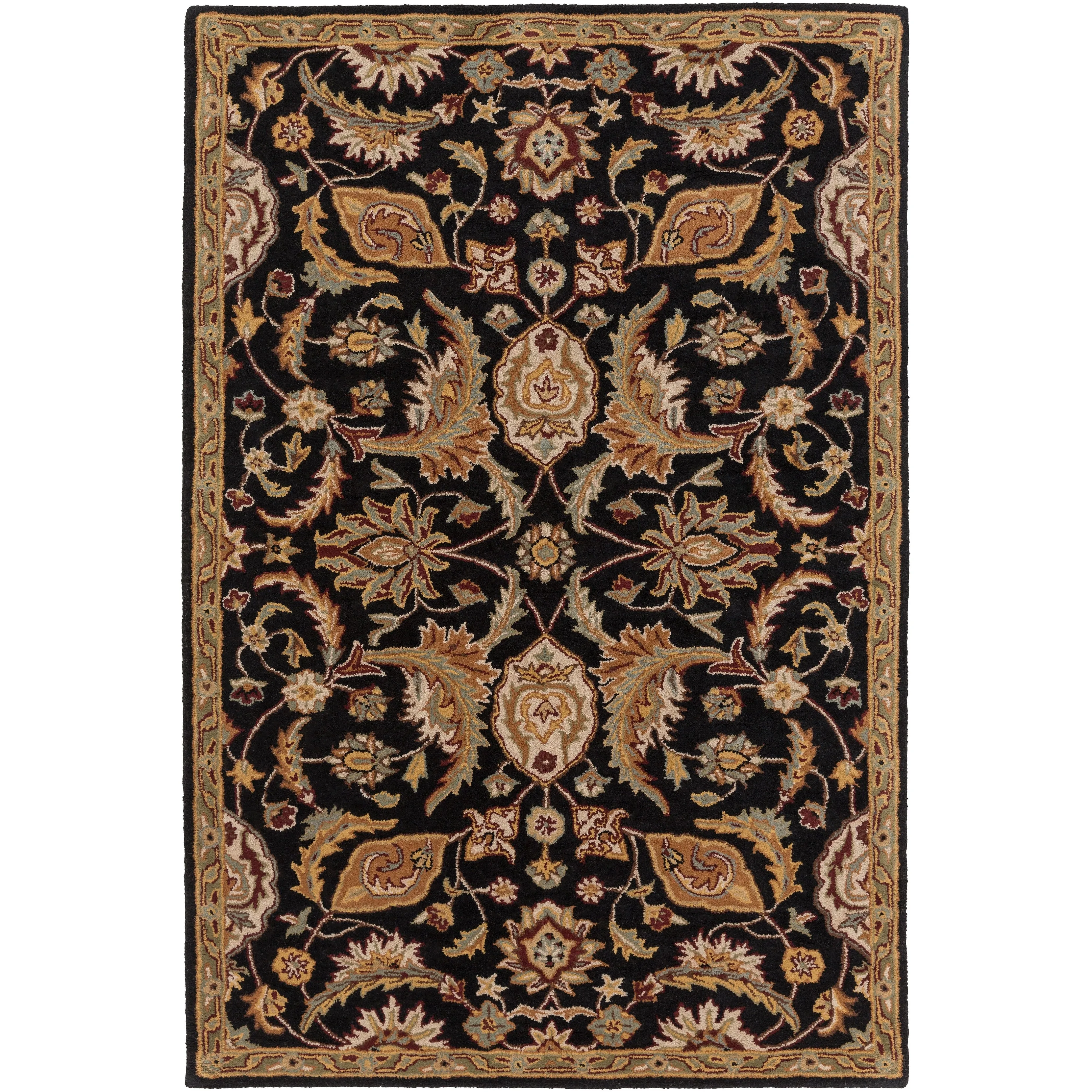 Livabliss Arabath Hand-Tufted Floral Wool Rug - 2' x 3'