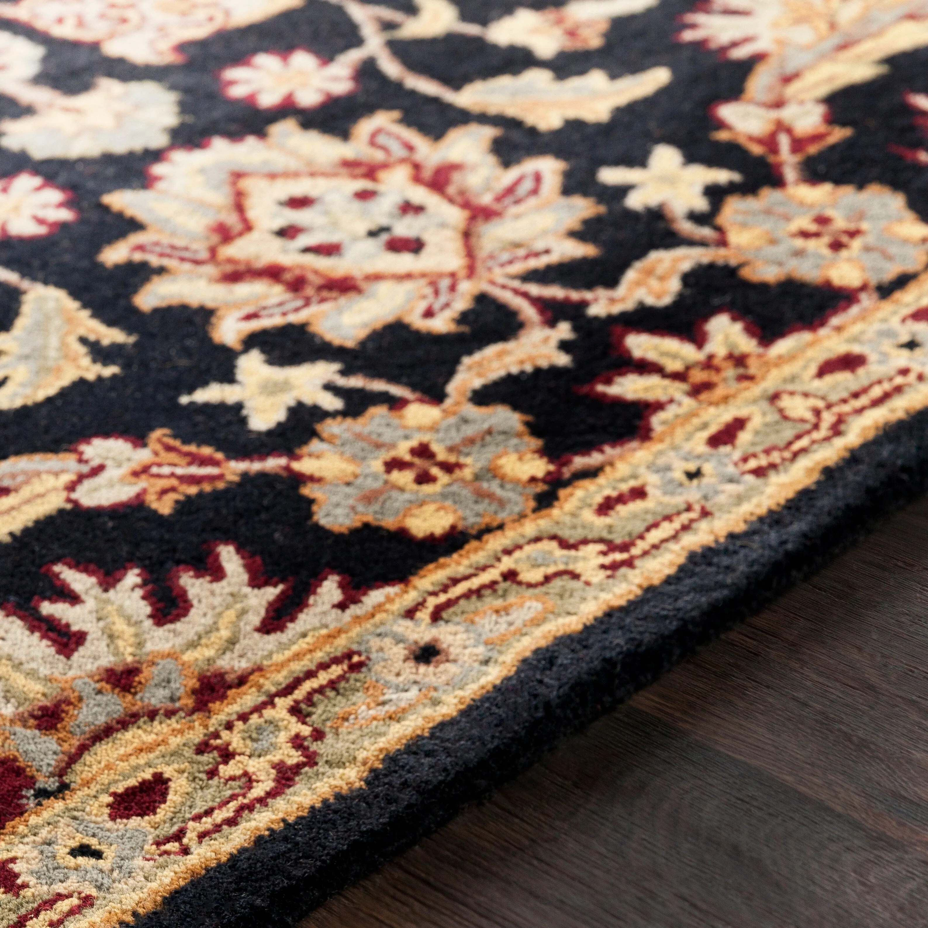 Livabliss Arabath Hand-Tufted Floral Wool Rug - 2' x 3'