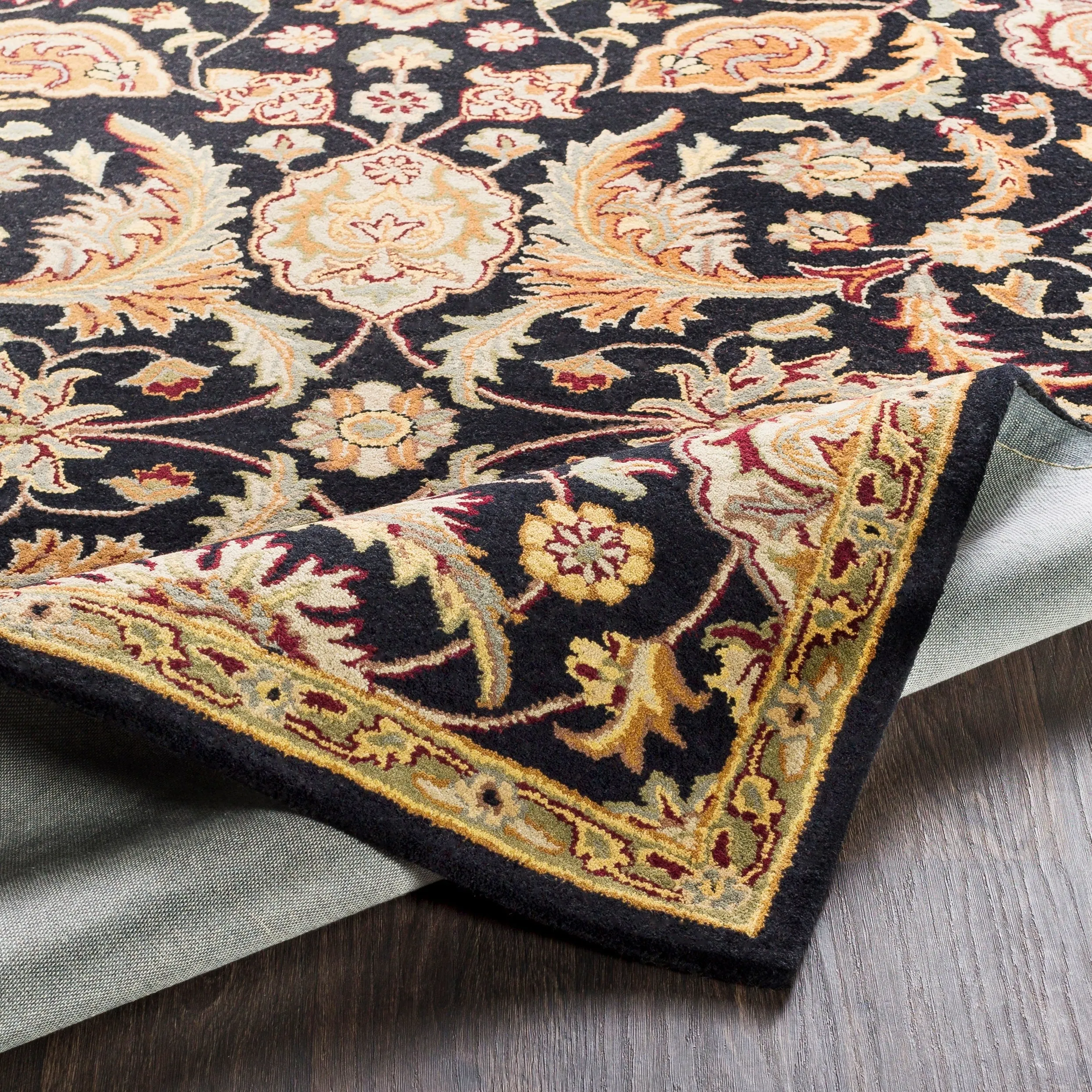 Livabliss Arabath Hand-Tufted Floral Wool Rug - 2' x 3'
