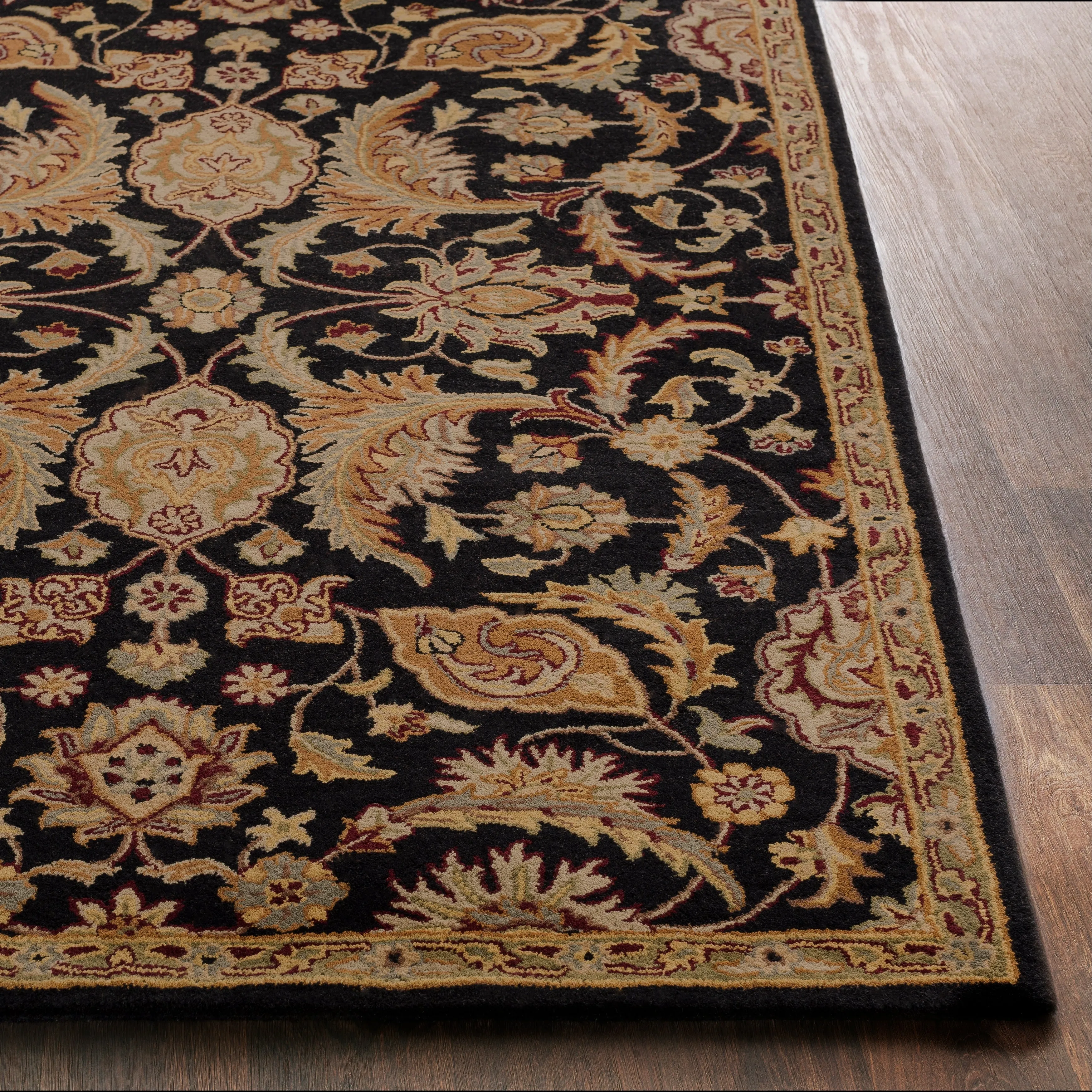 Livabliss Arabath Hand-Tufted Floral Wool Rug - 2' x 3'