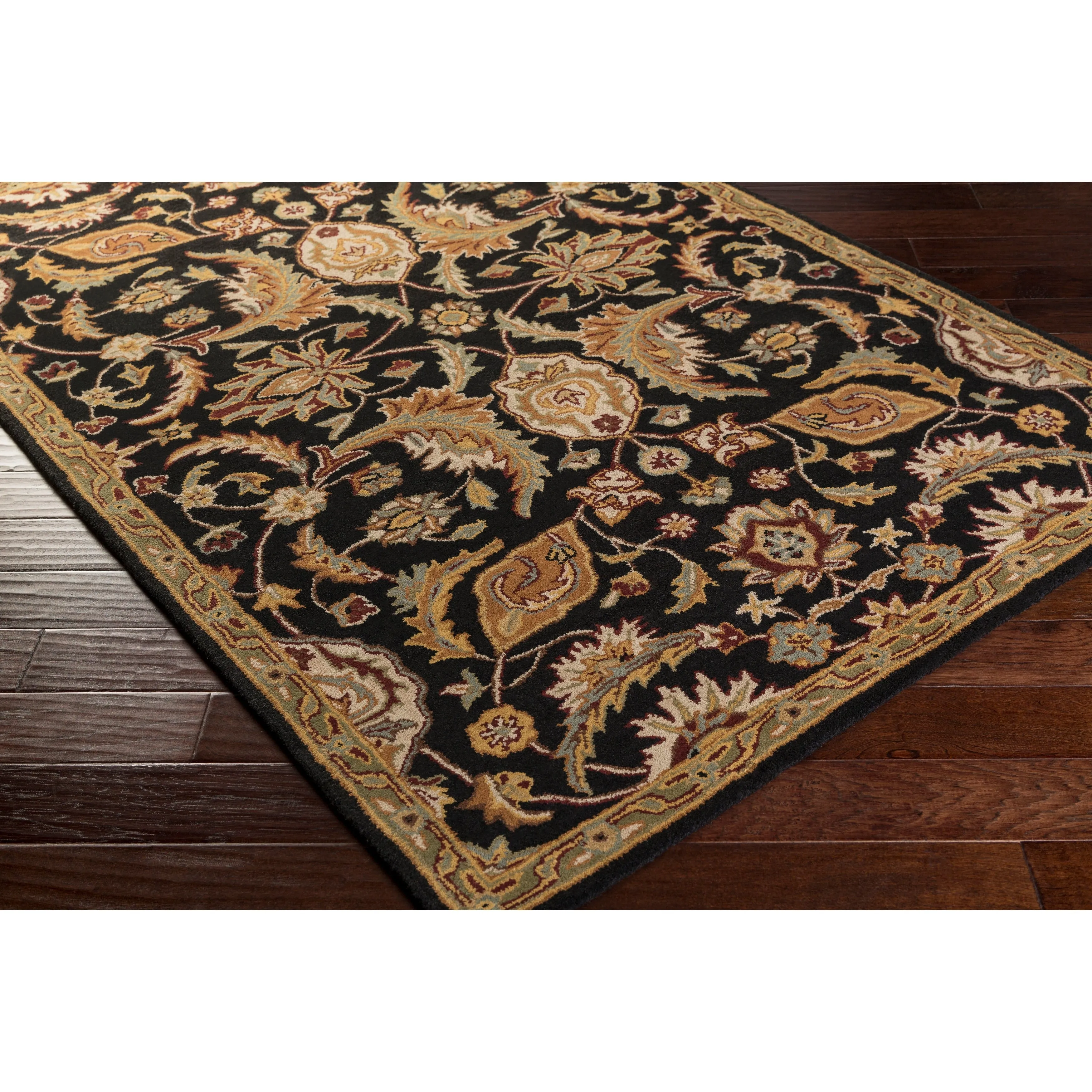Livabliss Arabath Hand-Tufted Floral Wool Rug - 2' x 3'