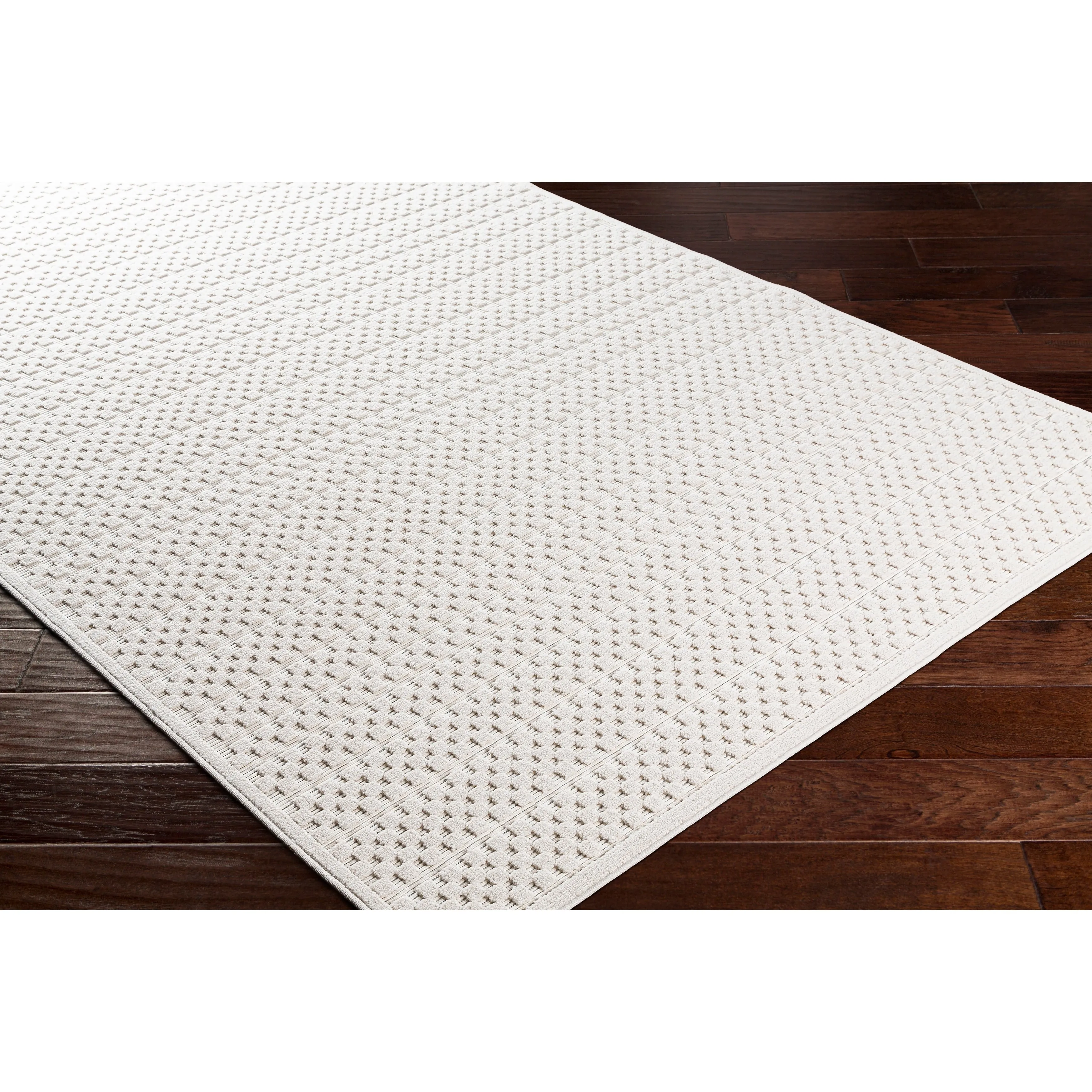 Livabliss Brennah Indoor/ Outdoor Checkered Stripe Area Rug