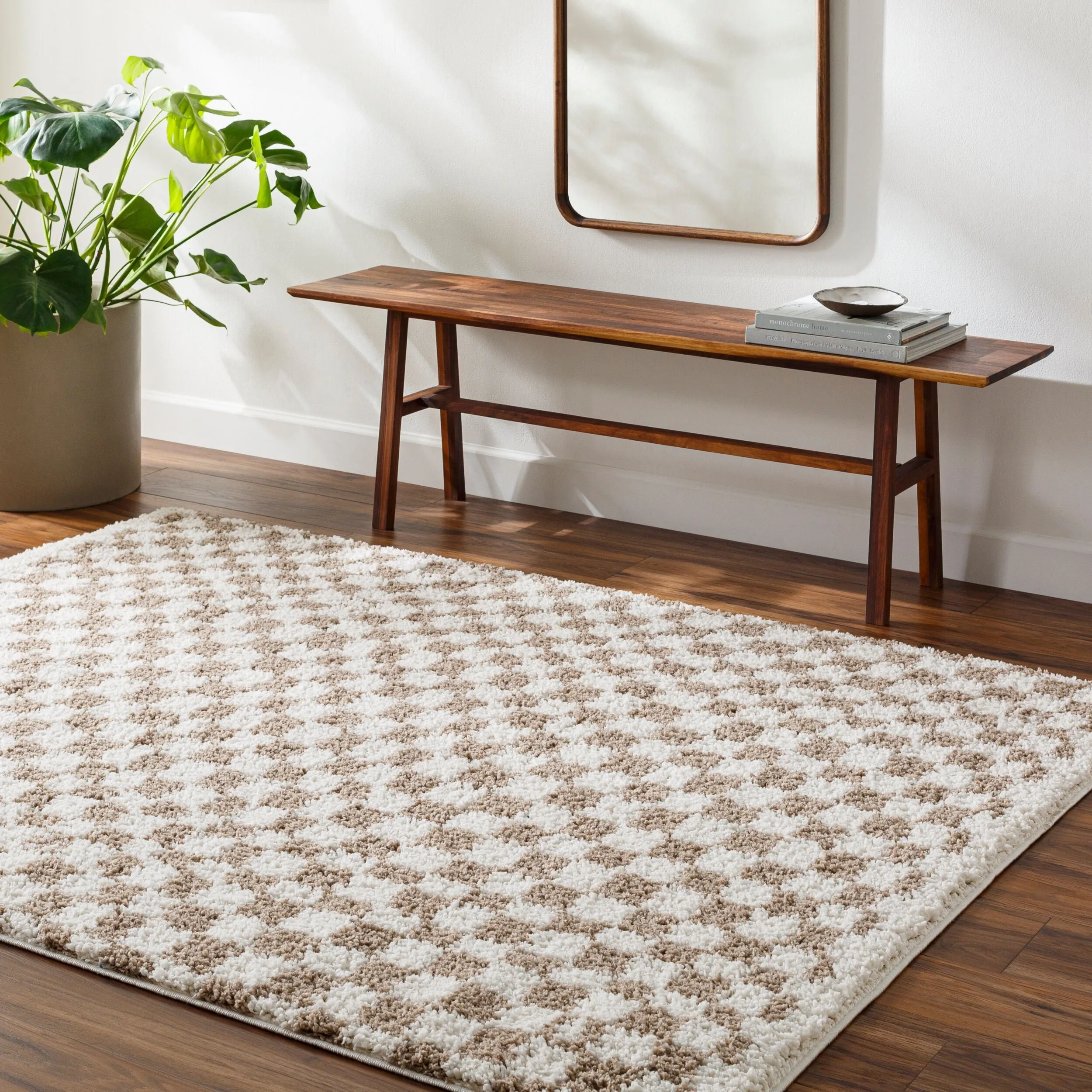 Livabliss Casual Birmingham Checkered Area Rug
