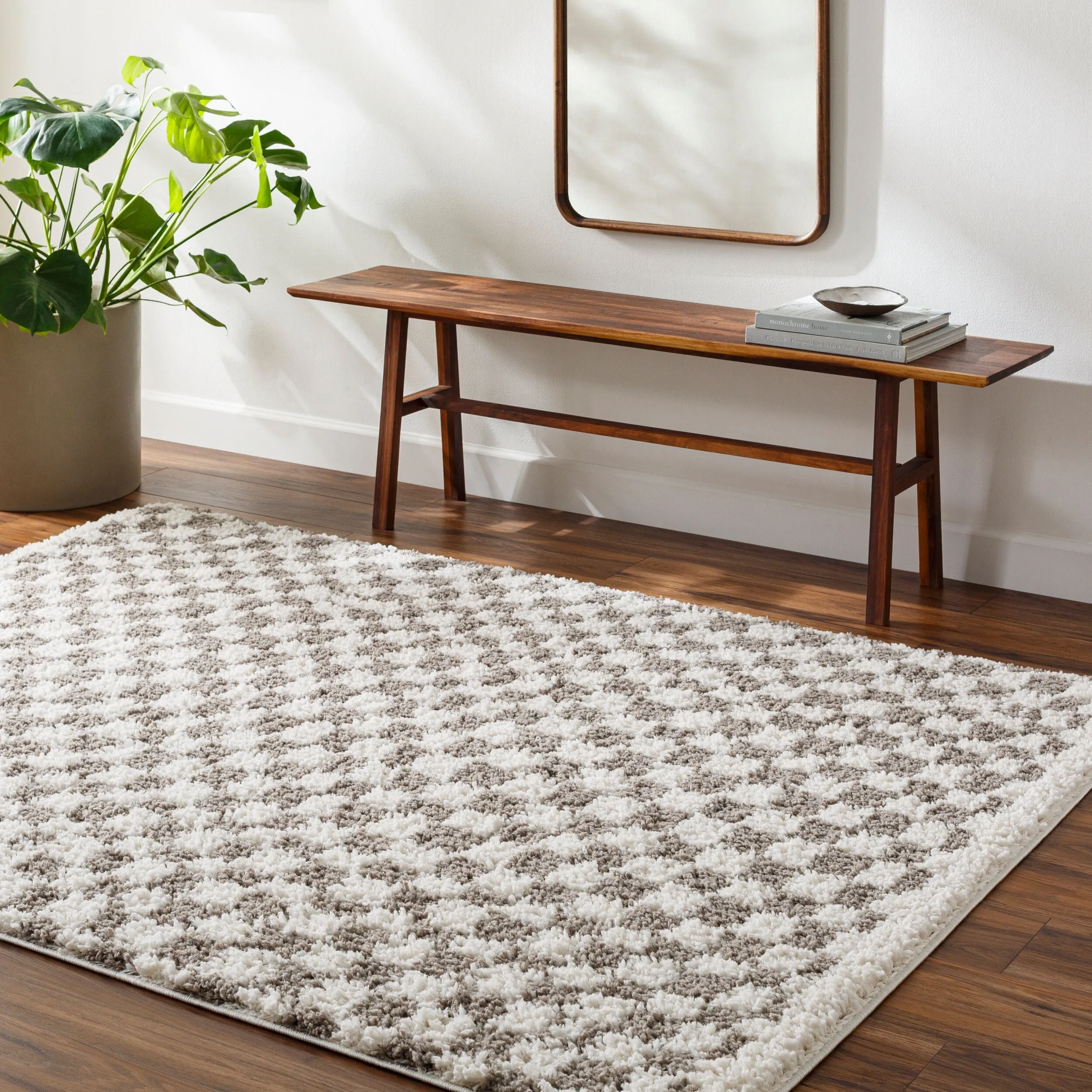 Livabliss Casual Birmingham Checkered Area Rug