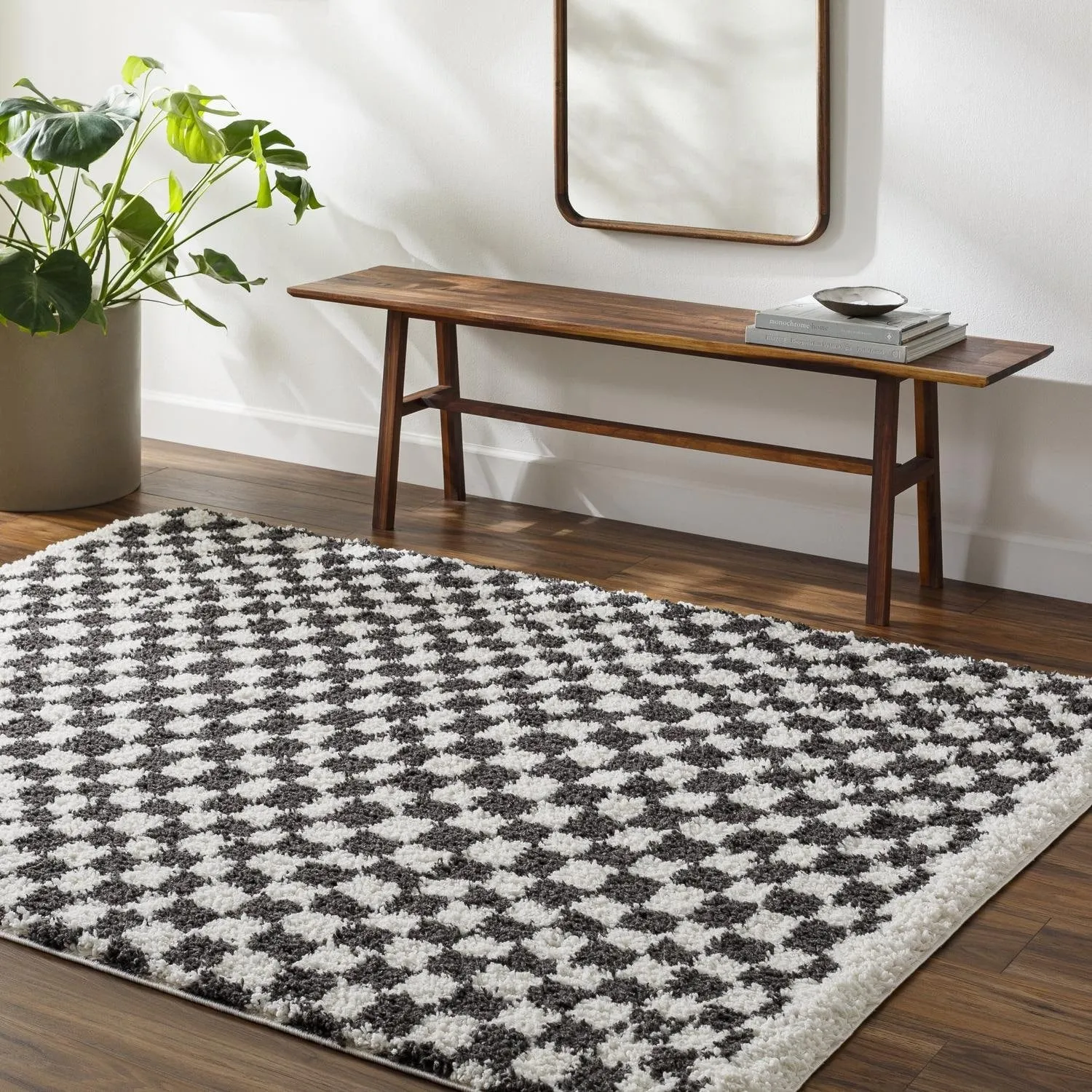 Livabliss Casual Birmingham Checkered Area Rug