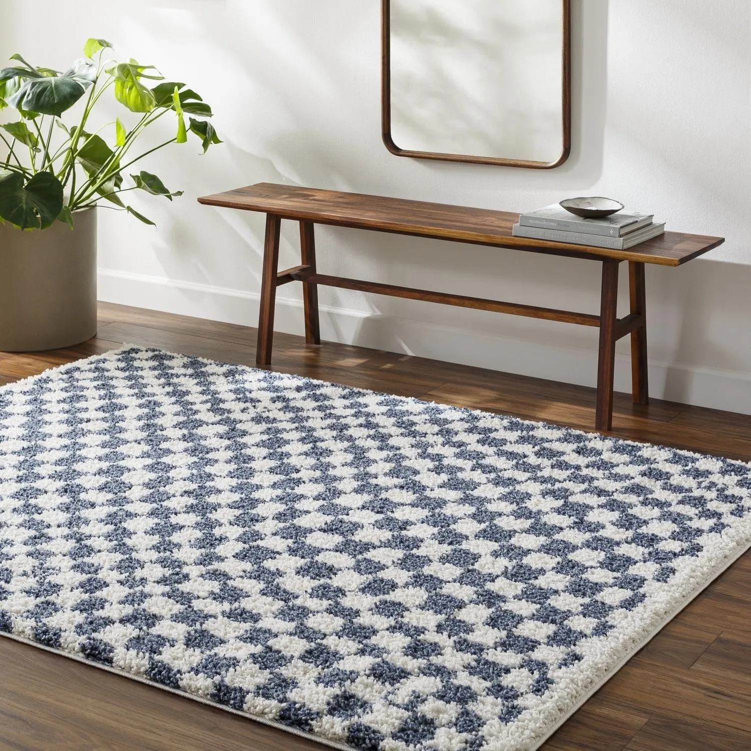 Livabliss Casual Birmingham Checkered Area Rug