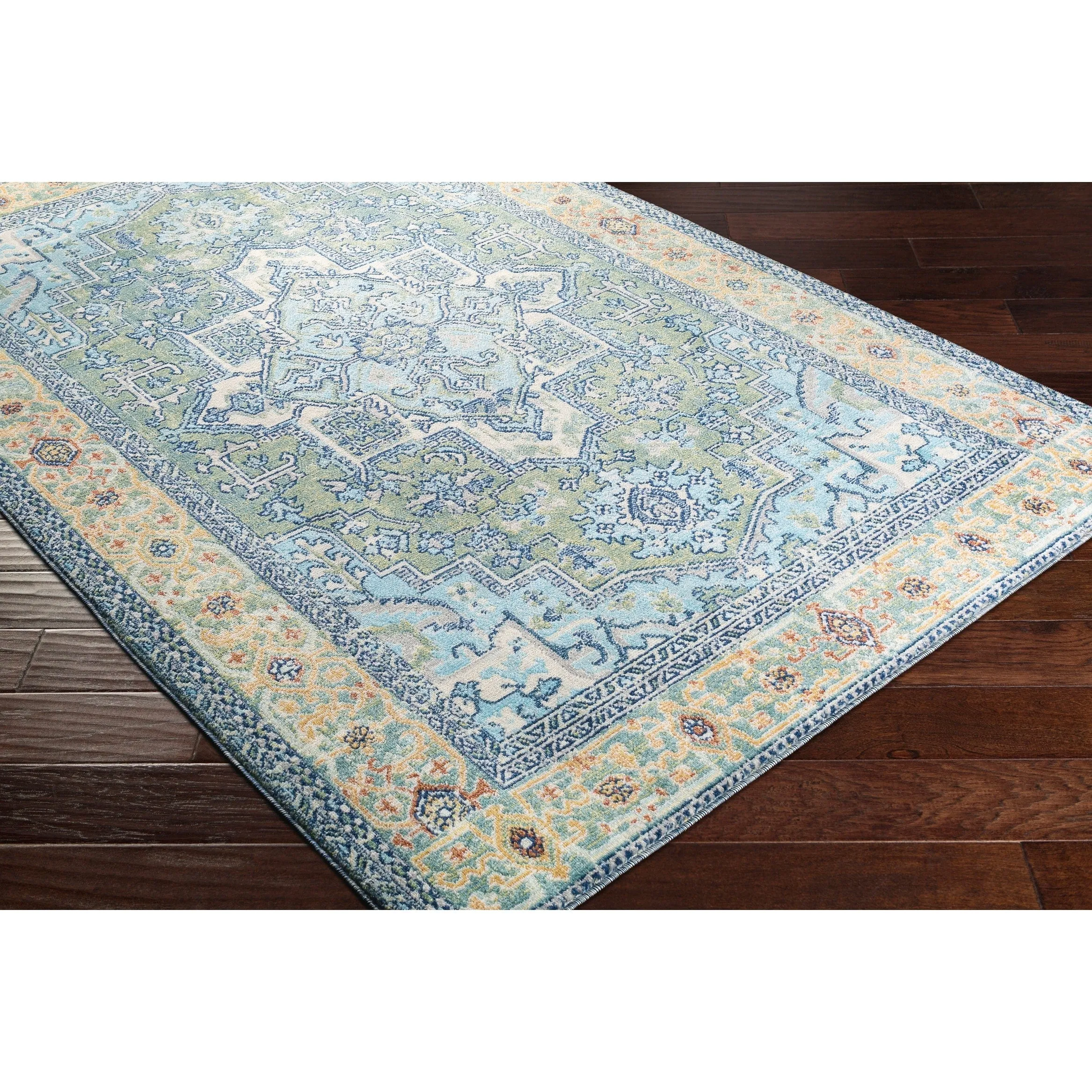 Livabliss Dellie Indoor/ Outdoor Traditional Medallion Area Rug